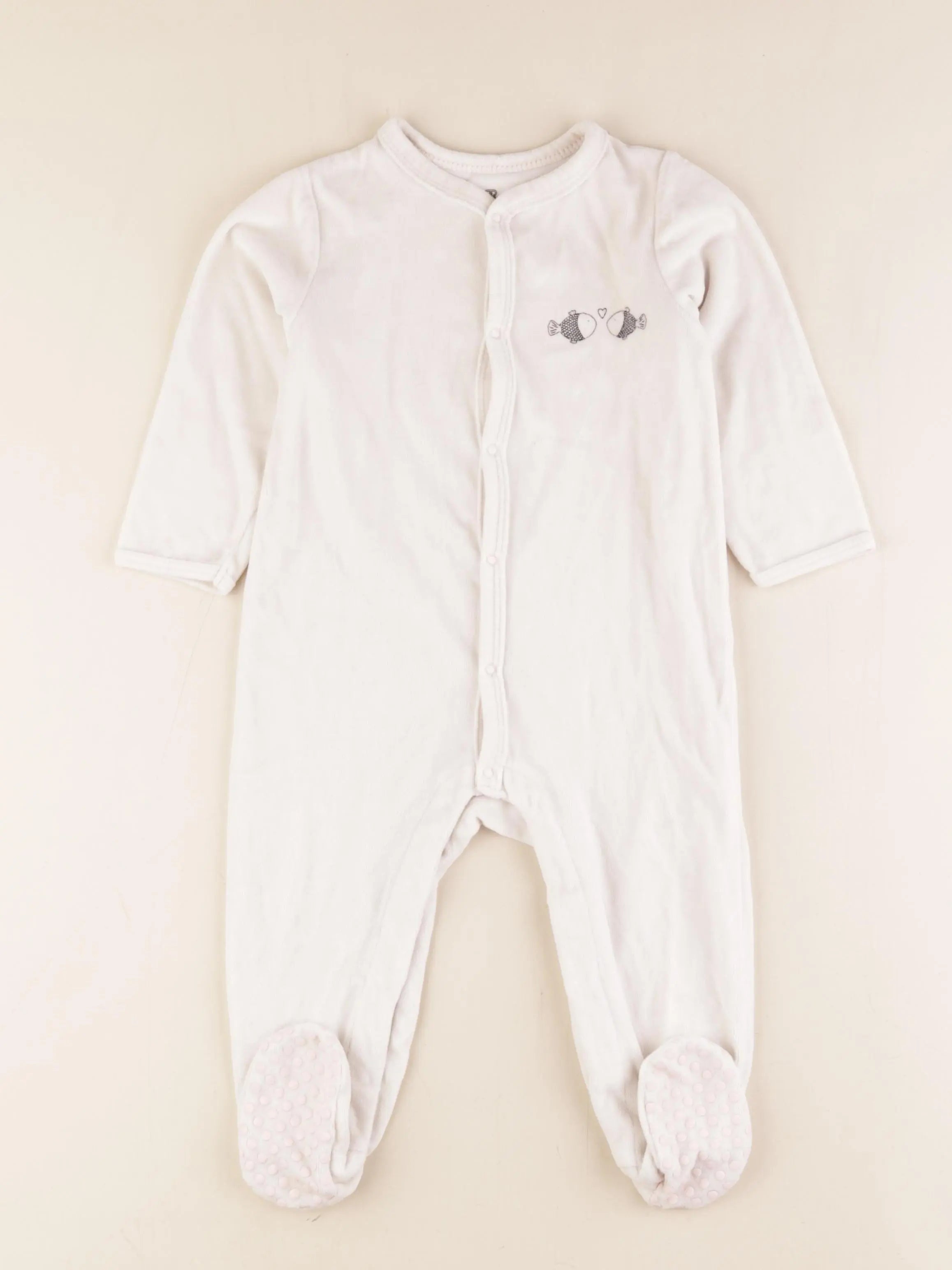 La Redoute - pyjama velours blanc - 2 ans