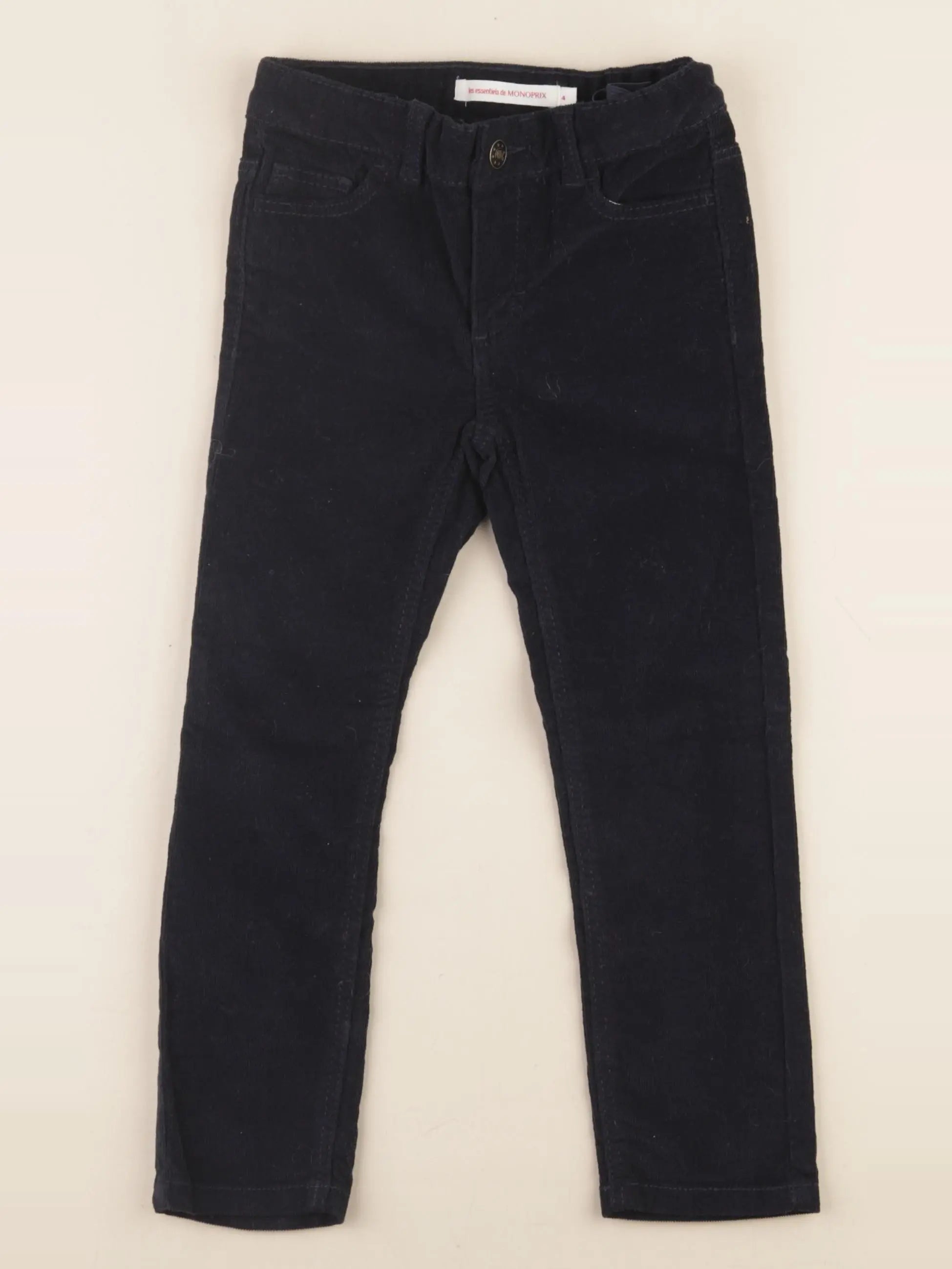 Monoprix - pantalon bleu - 4 ans