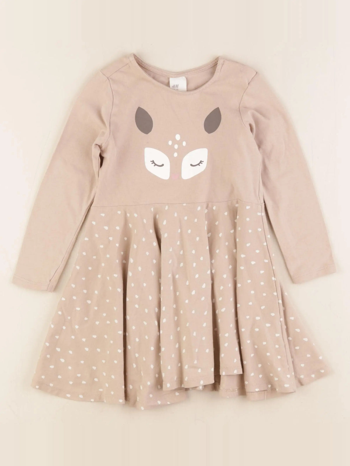 H&M - robe marron - 18/24 mois