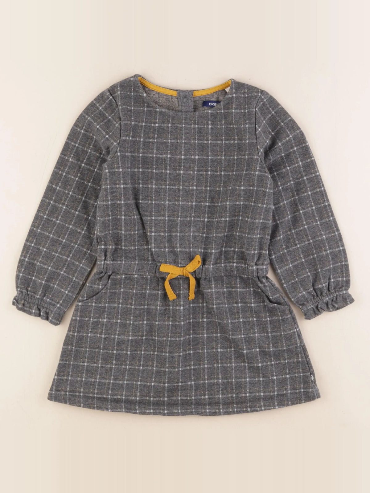 Okaidi - robe gris - 4 ans