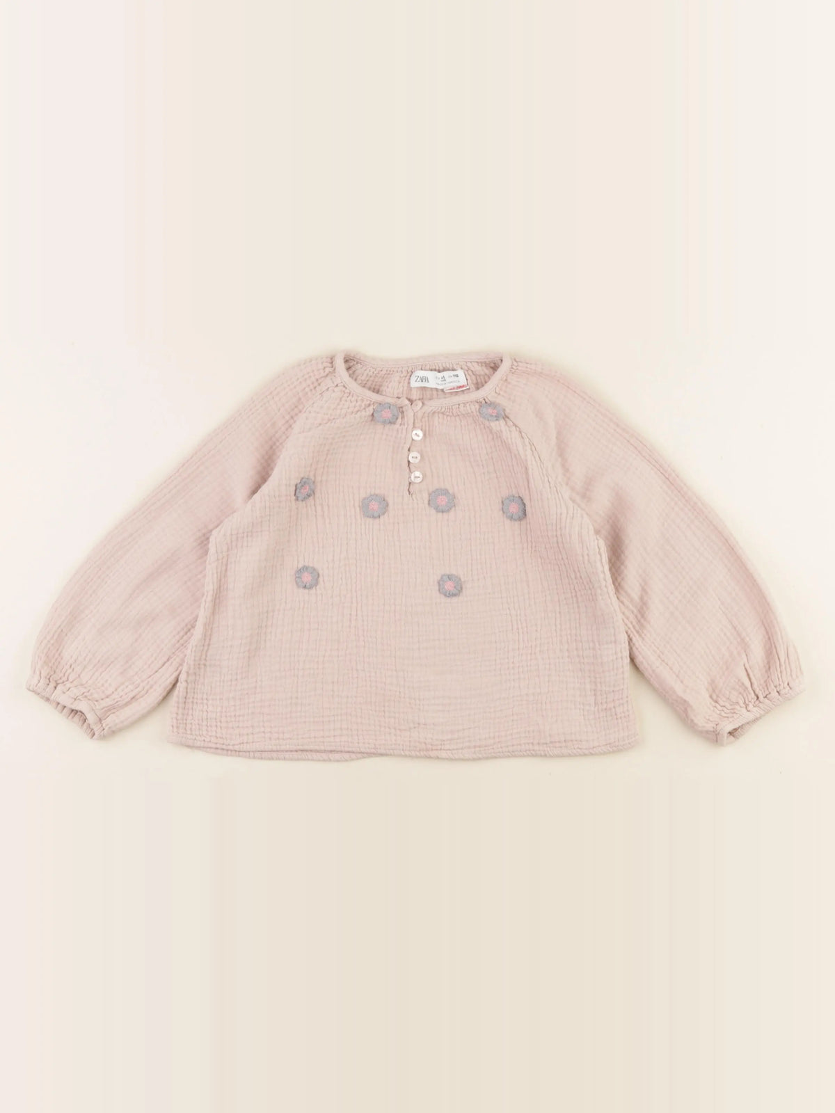 Zara - blouse rose - 4/5 ans