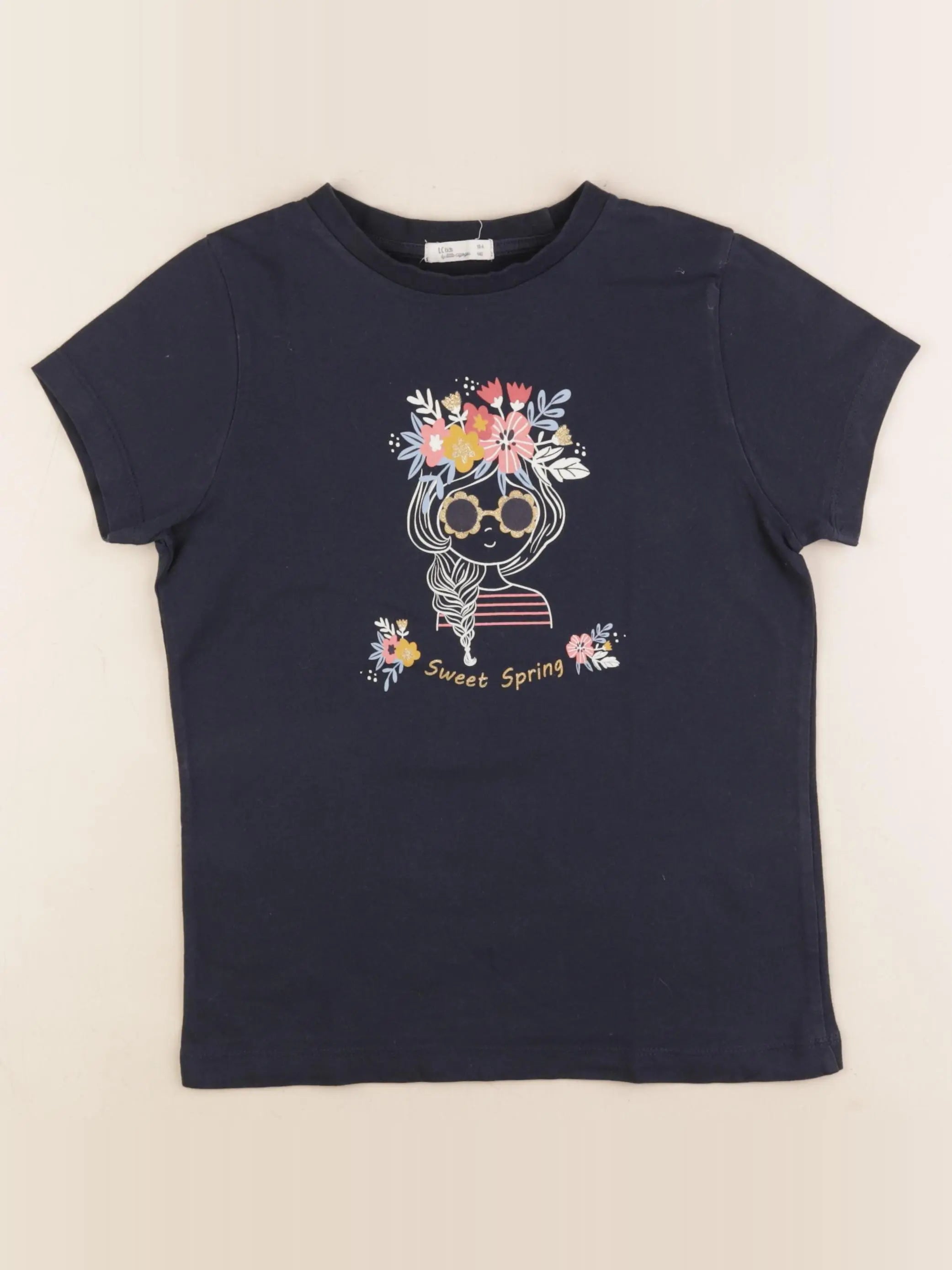 Little Cigogne - tee-shirt bleu - 10 ans