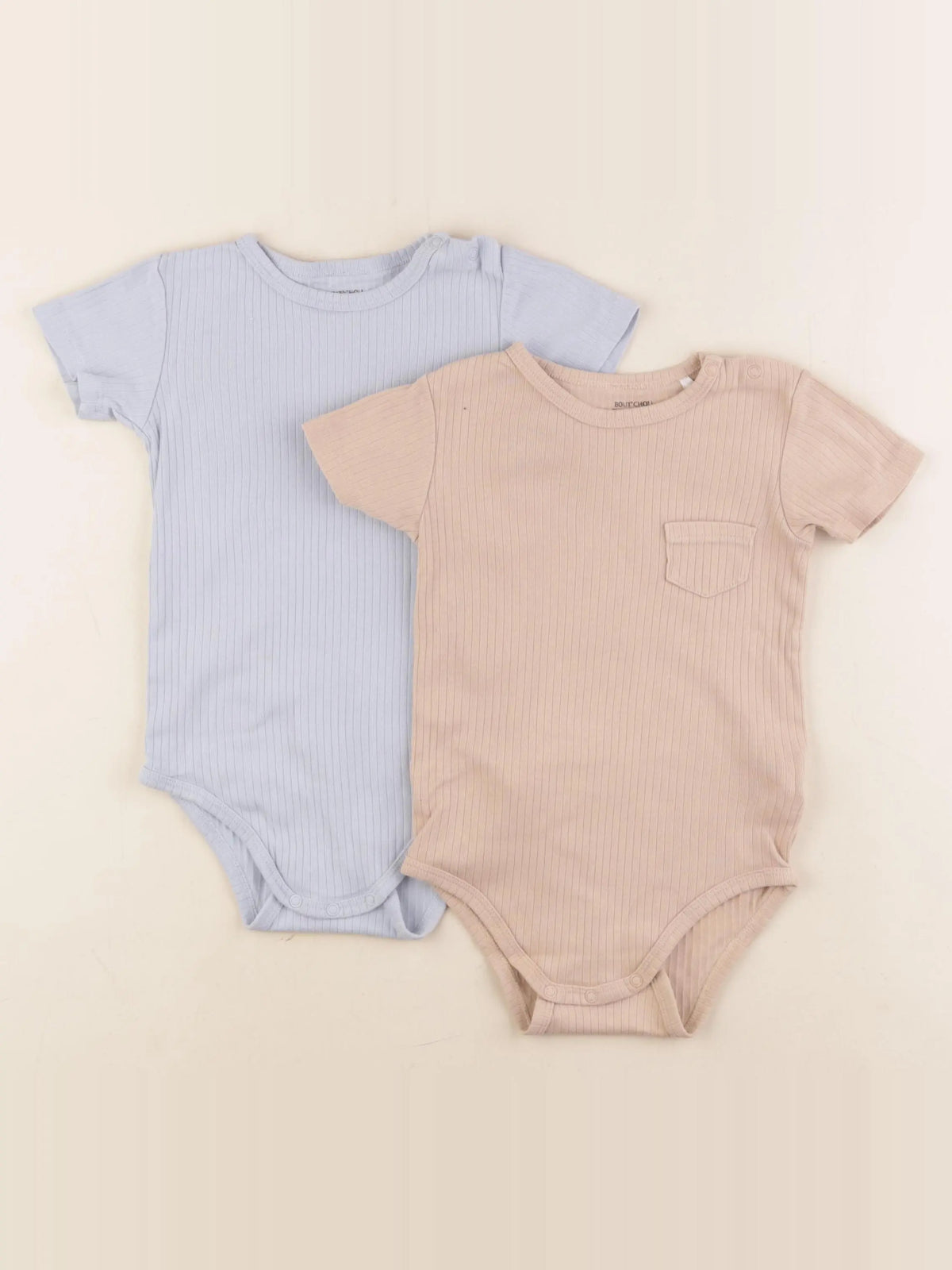 Boutchou - lot de 2 bodies en coton multicolore - 36 mois