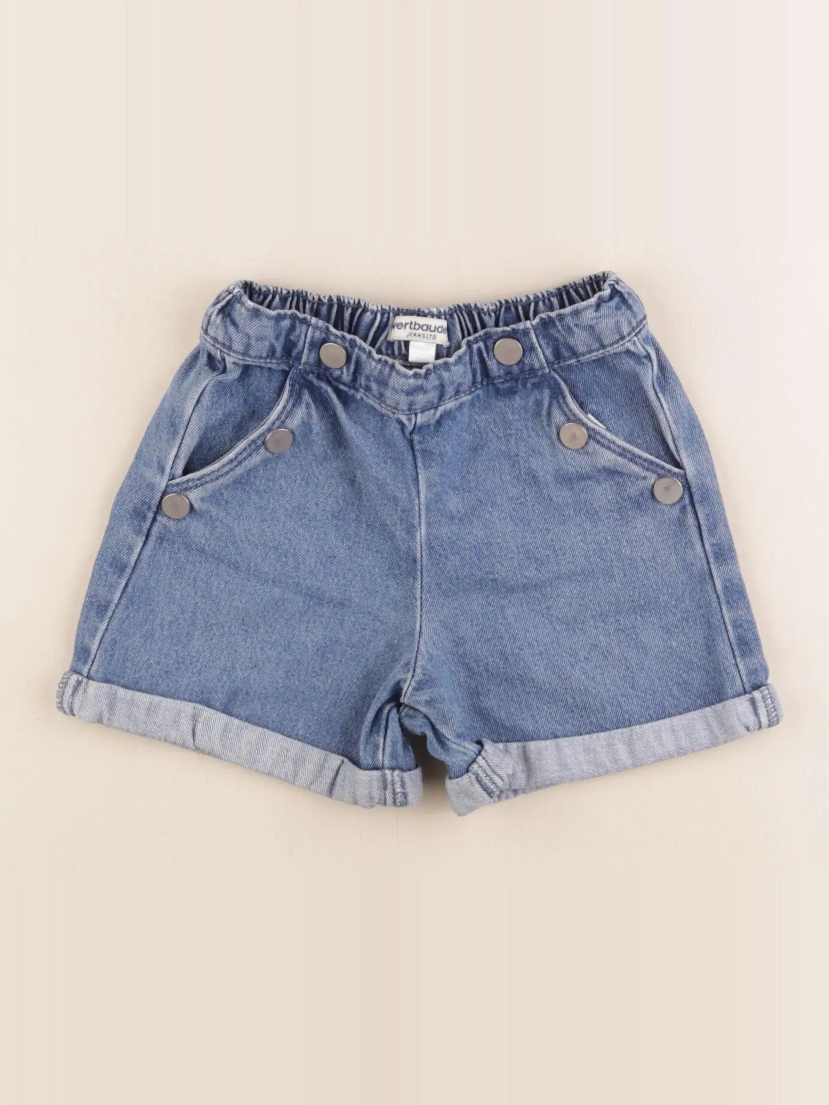 Vertbaudet - short bleu - 4 ans