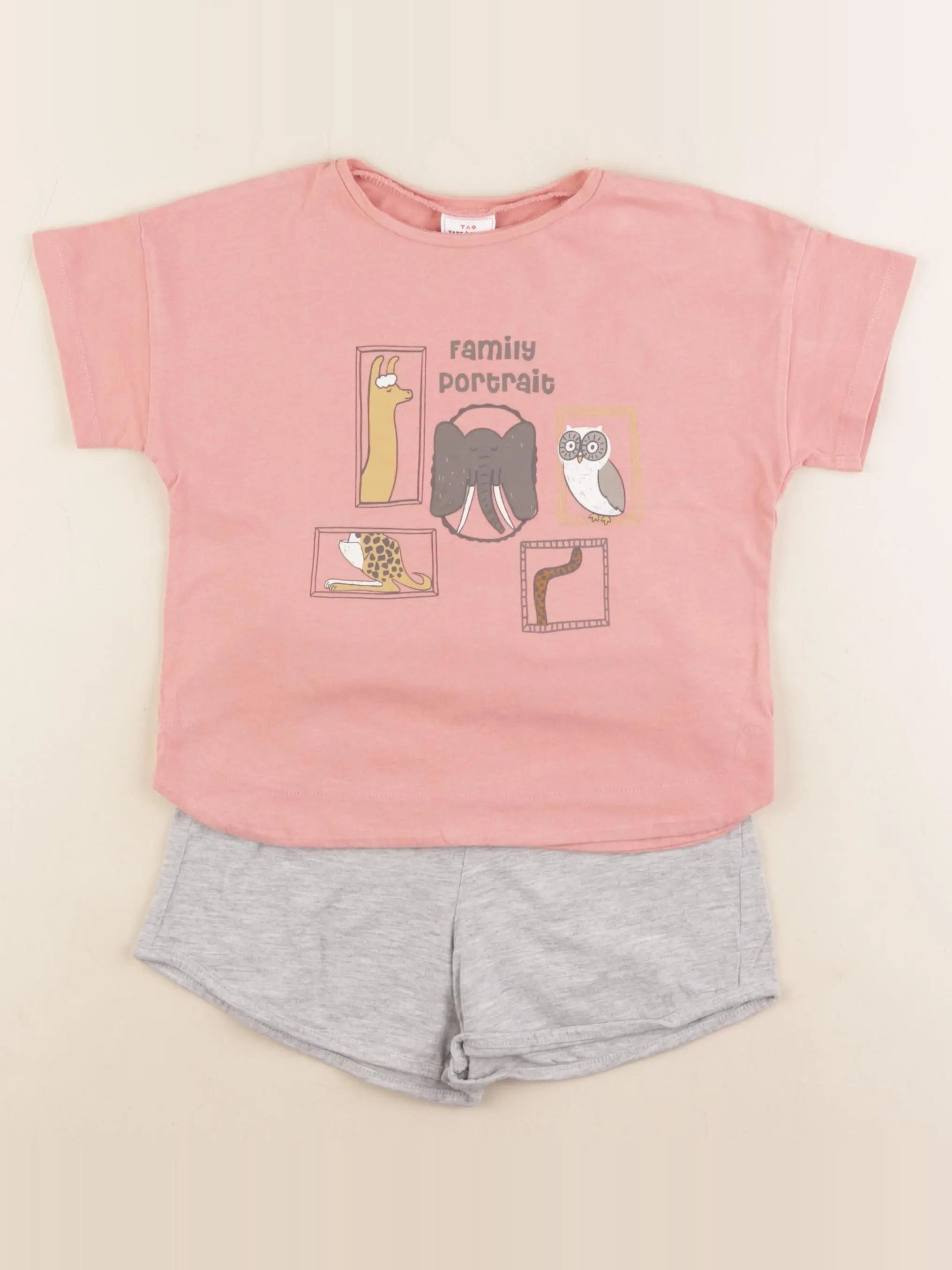 Tape à l'oeil - pyjama coton rose - 4 ans