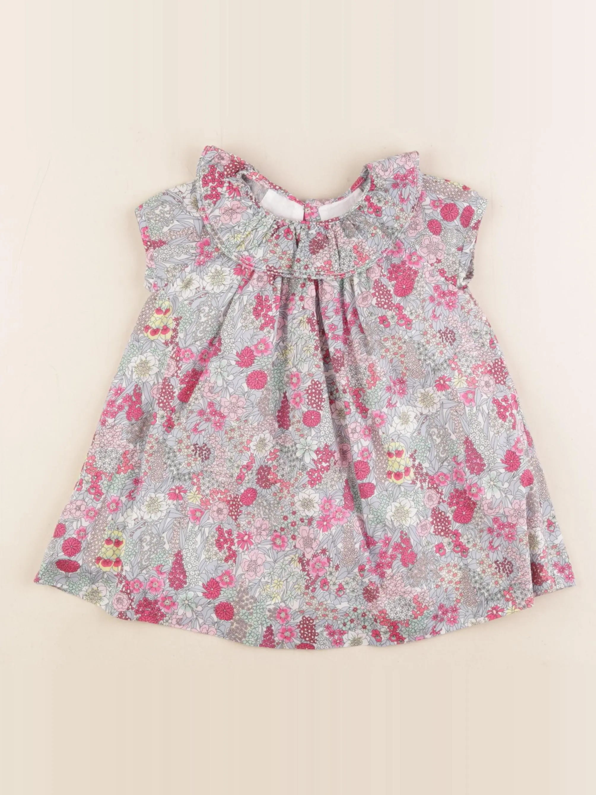 Jacadi - robe liberty multicolore - 12 mois