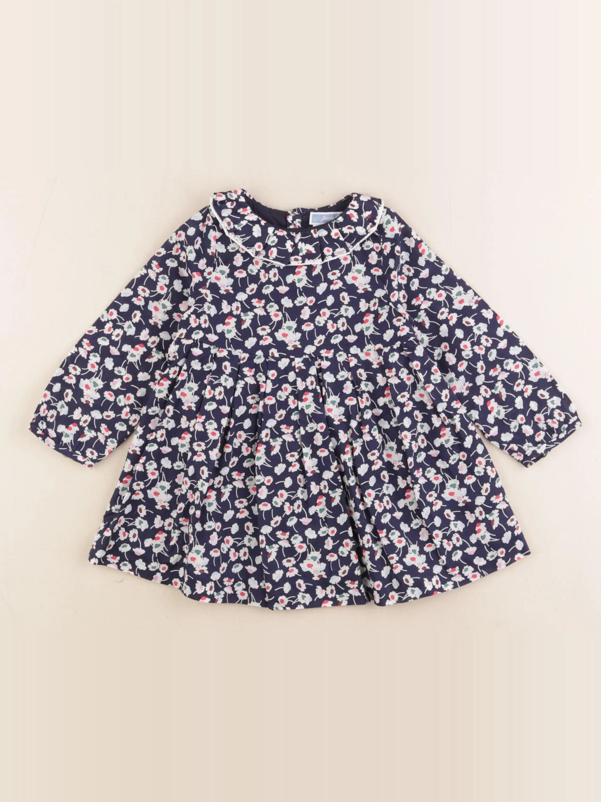 Jacadi - robe liberty bleu - 12 mois