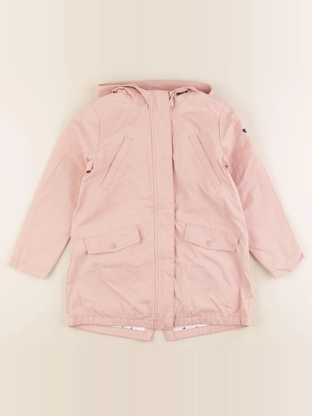 Vertbaudet - imperméable rose - 7 ans