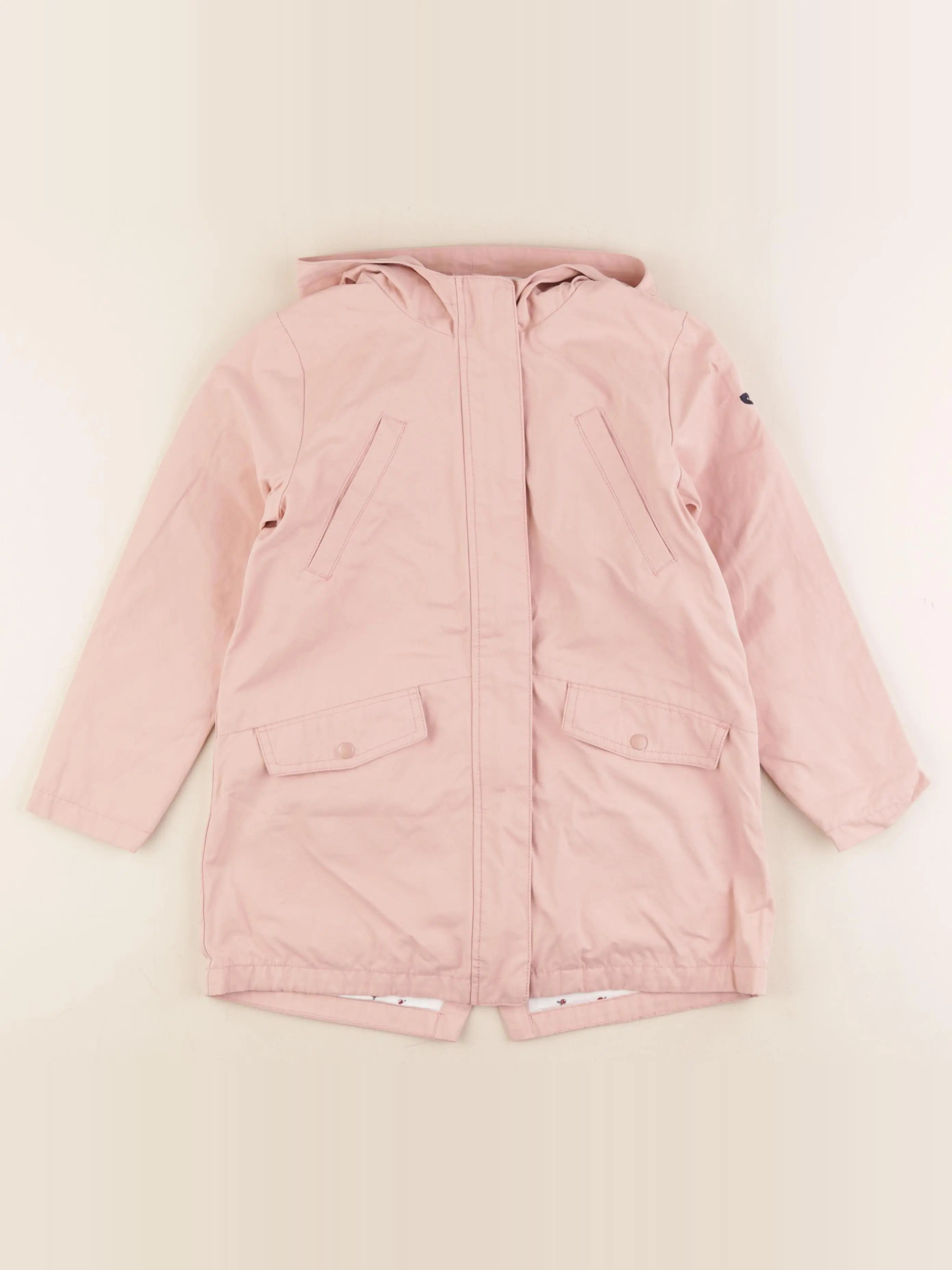 Vertbaudet - imperméable rose - 7 ans