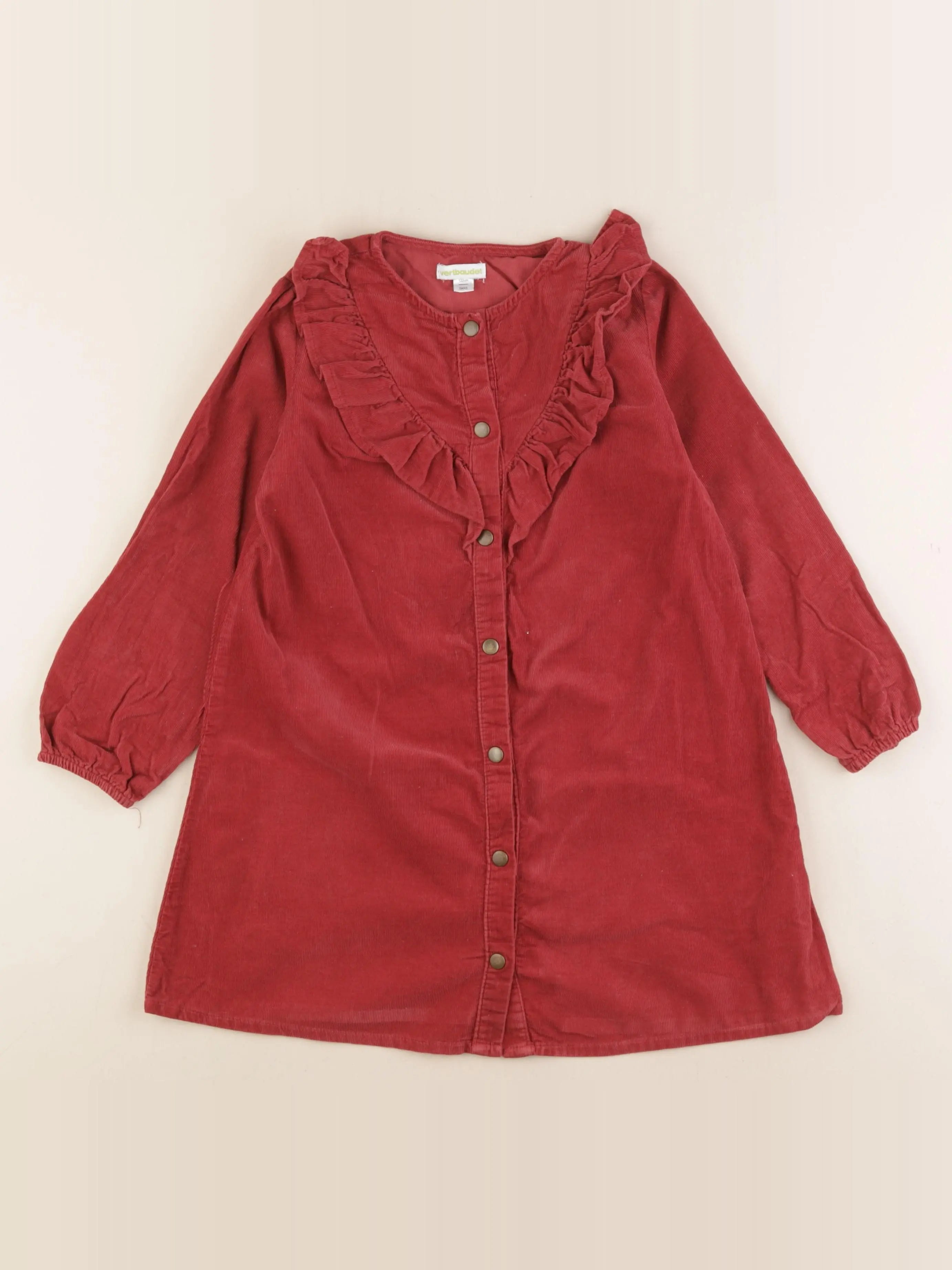 Vertbaudet - robe rouge - 7 ans
