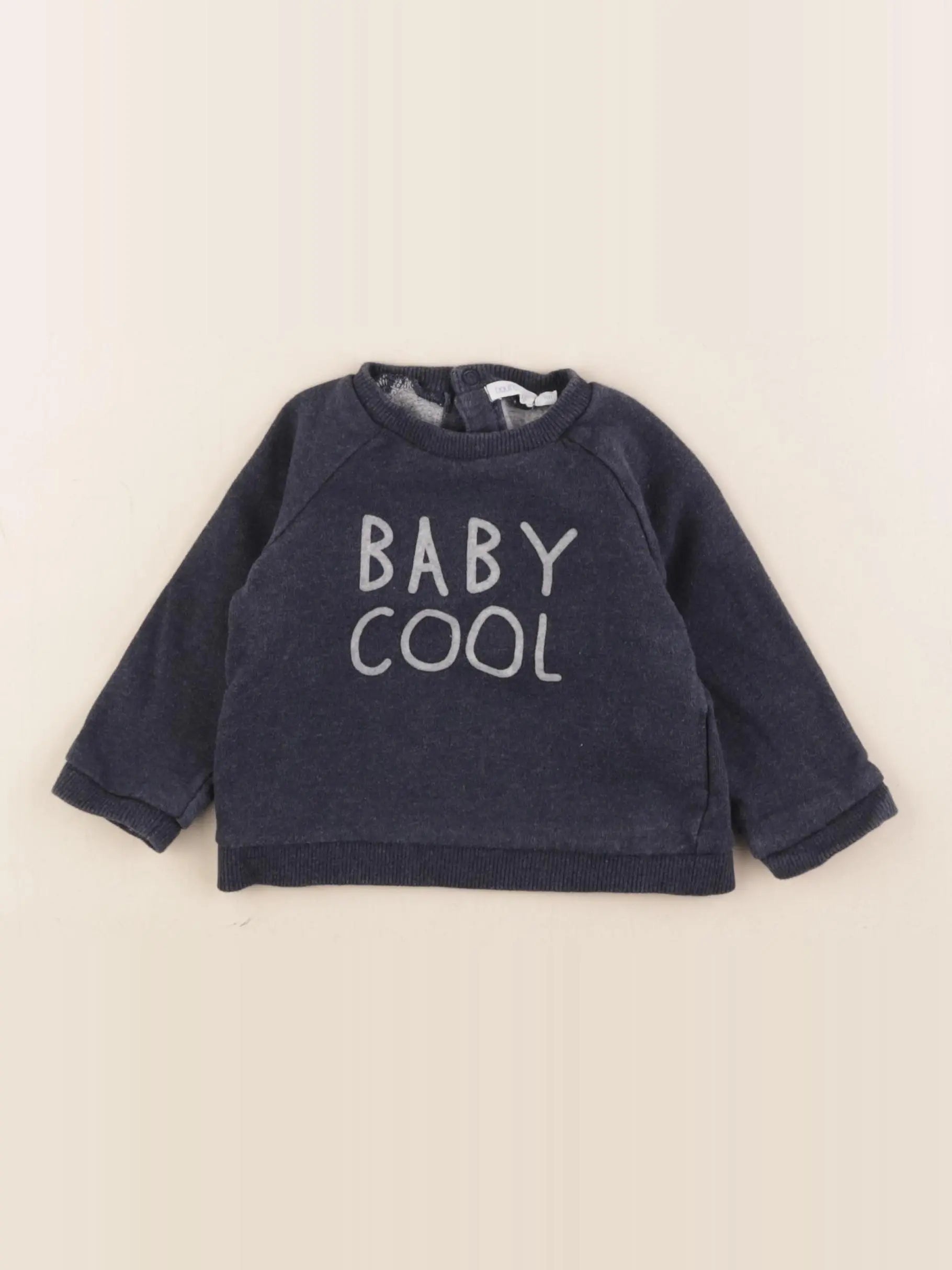 Boutchou - sweat bleu - 9 mois