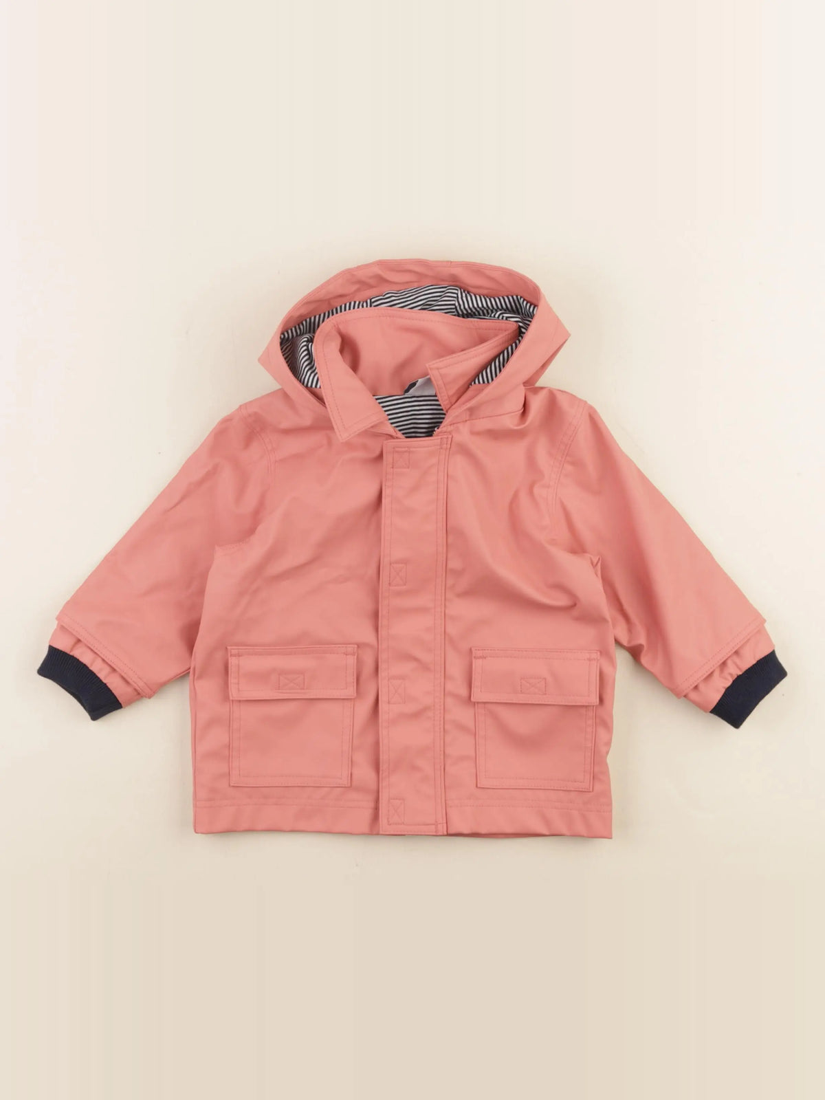 Petit Bateau - imperméable rose - 6 mois