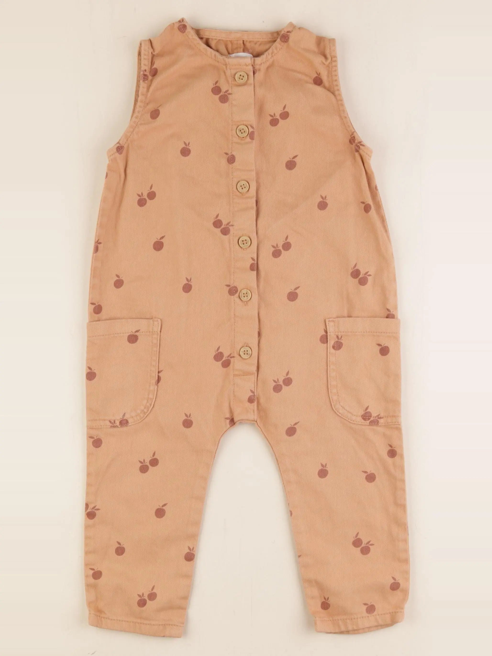 Vertbaudet - salopette orange - 24 mois