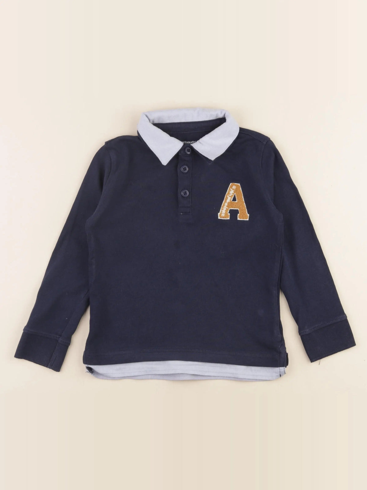 Vertbaudet - polo bleu - 5 ans
