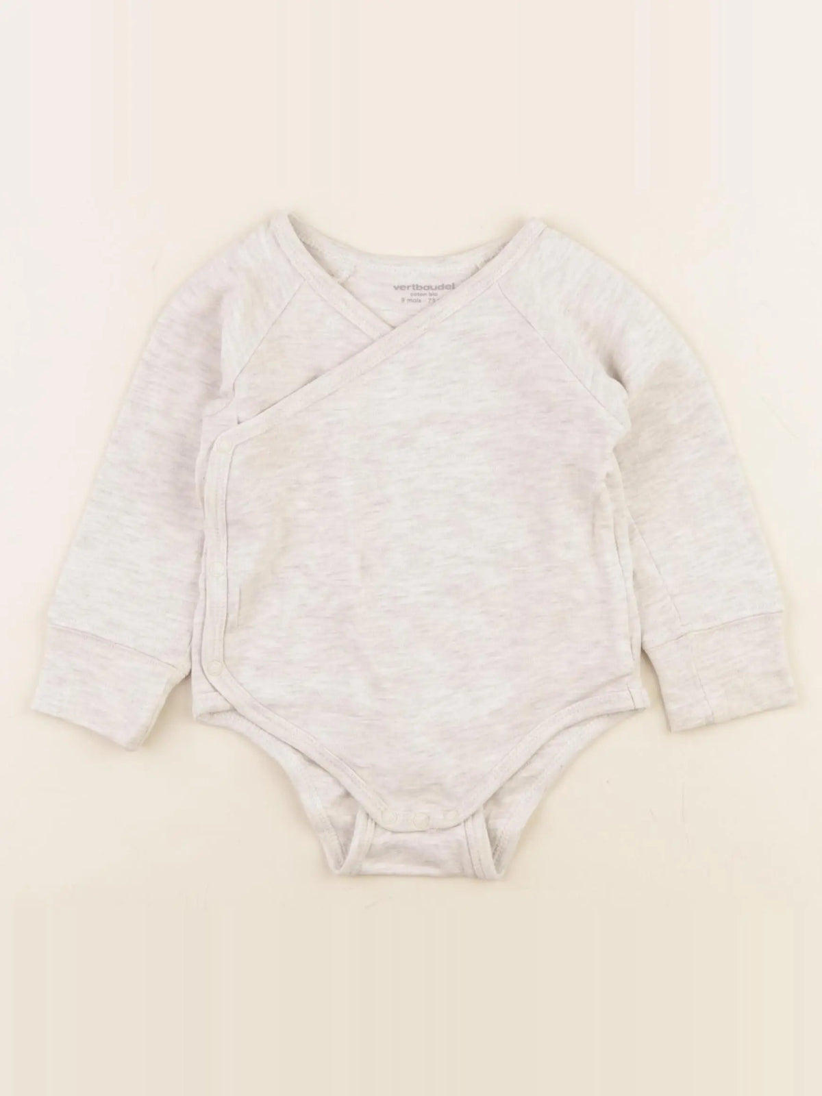 Vertbaudet - body beige - 9 mois