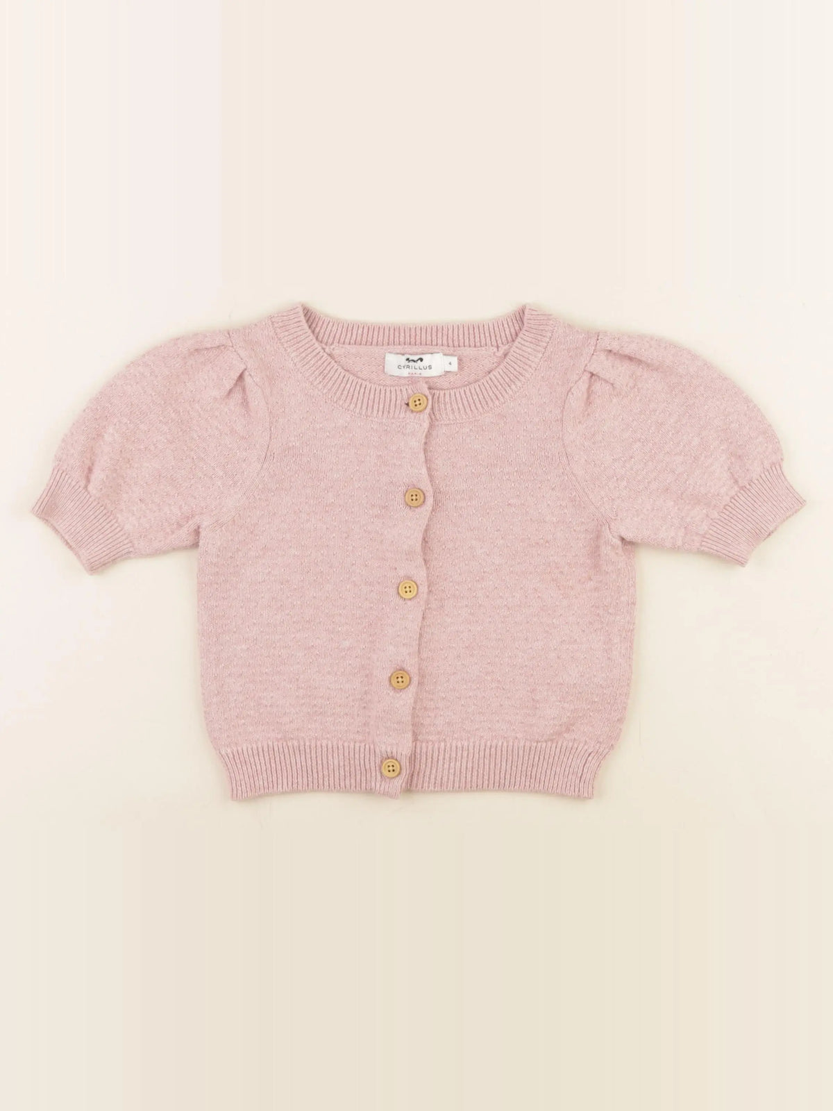 Cyrillus - gilet rose - 4 ans