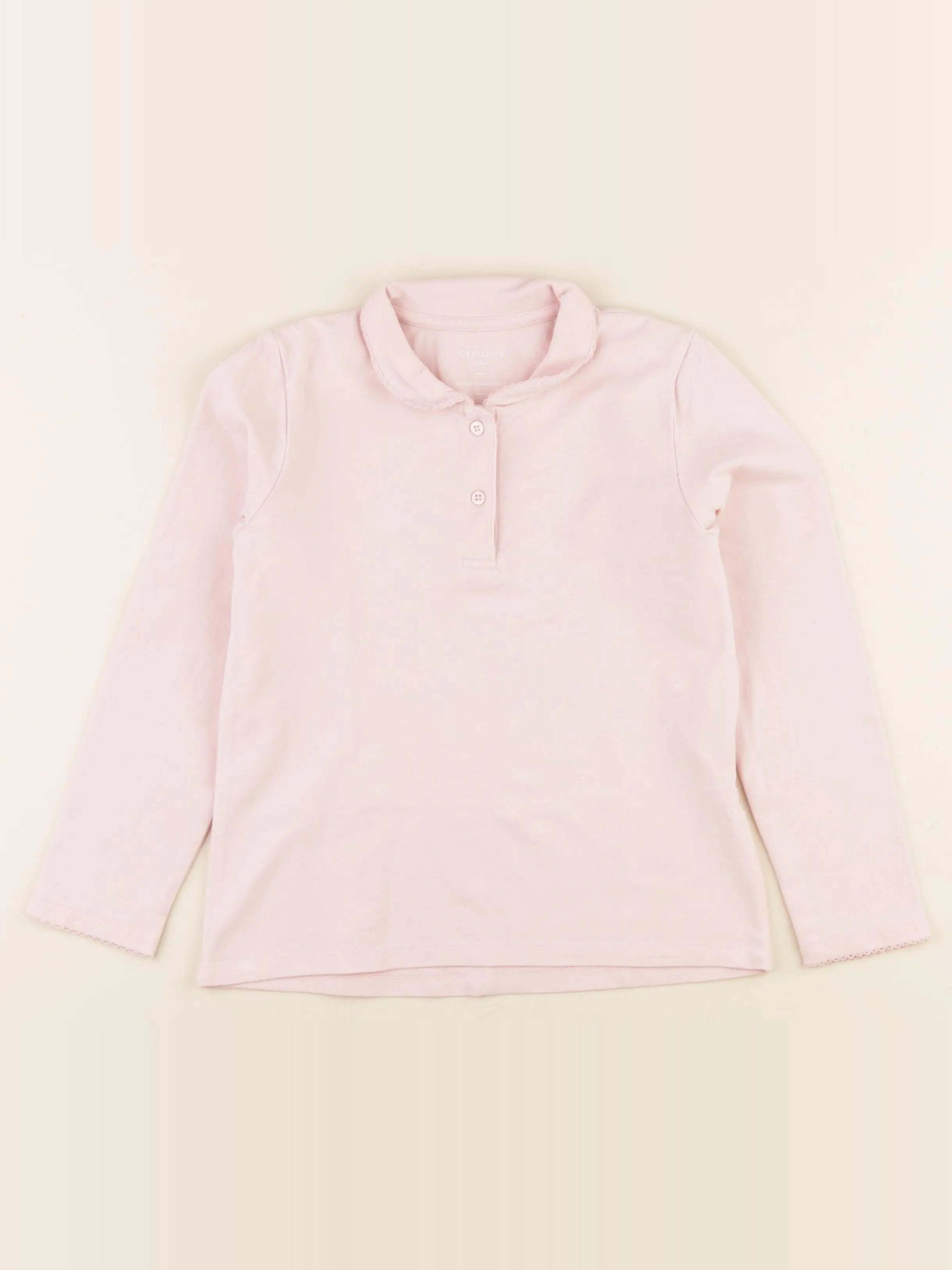 Cyrillus - tee-shirt rose - 8 ans