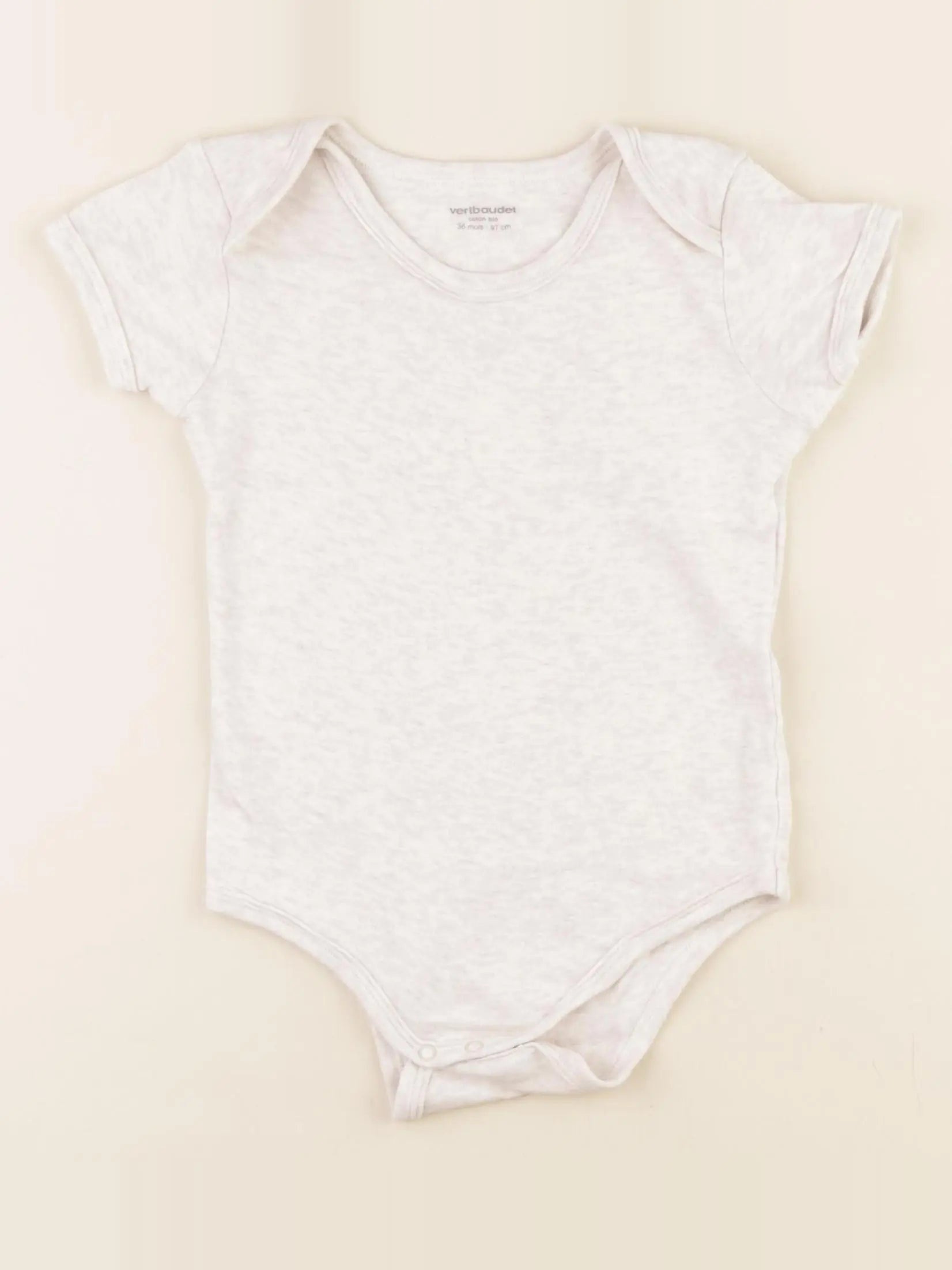 Vertbaudet - body beige - 36 mois