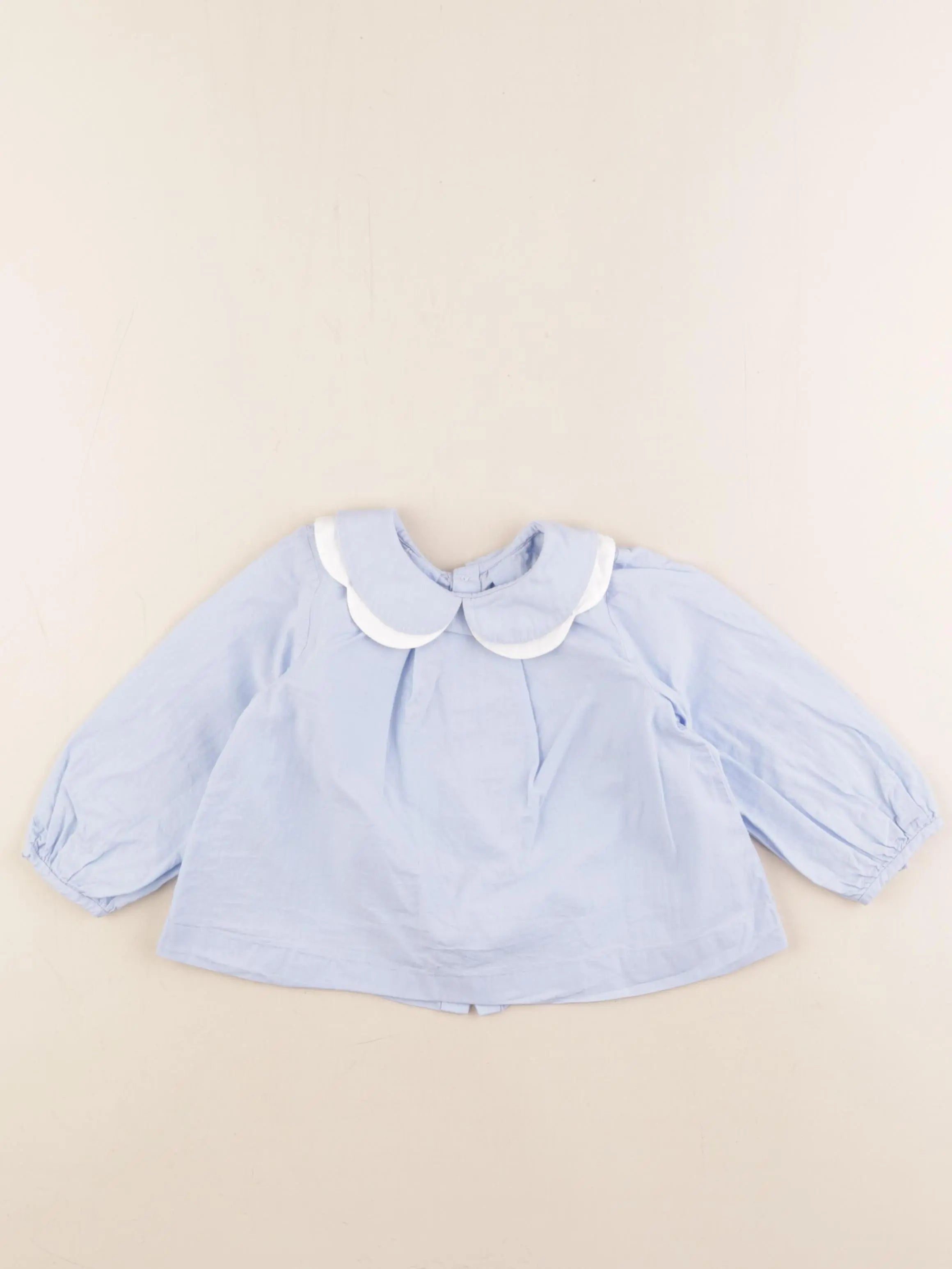Jacadi - blouse bleu - 24 mois