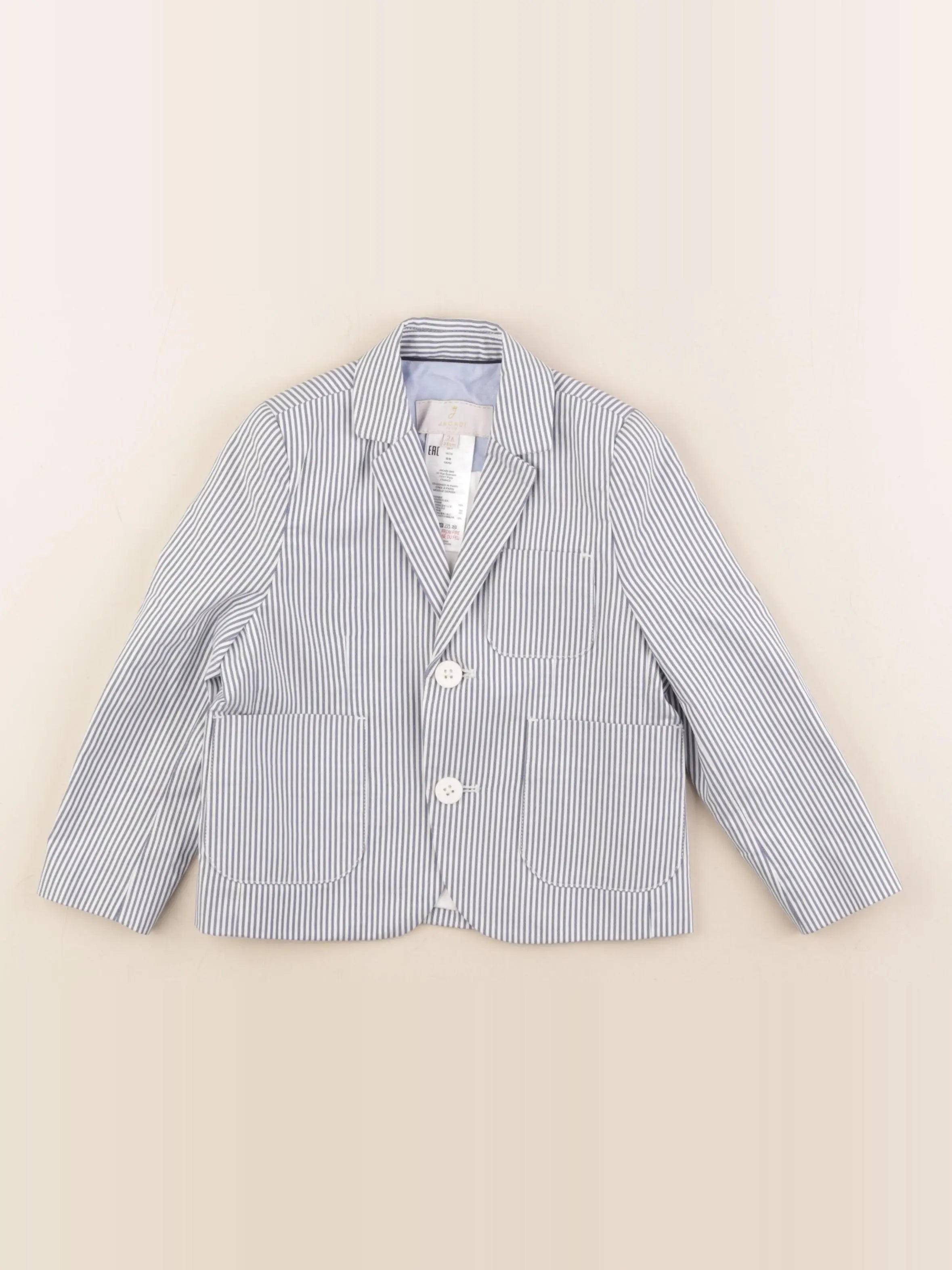 Jacadi - veste doublé bleu - 3 ans