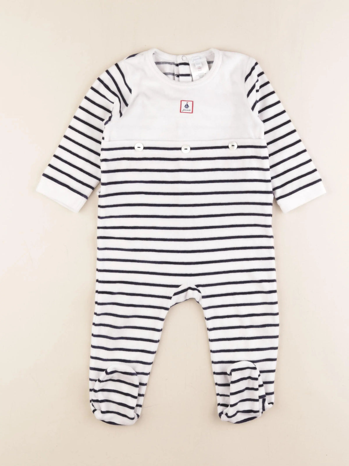 Jacadi - pyjama velours bleu - 18 mois