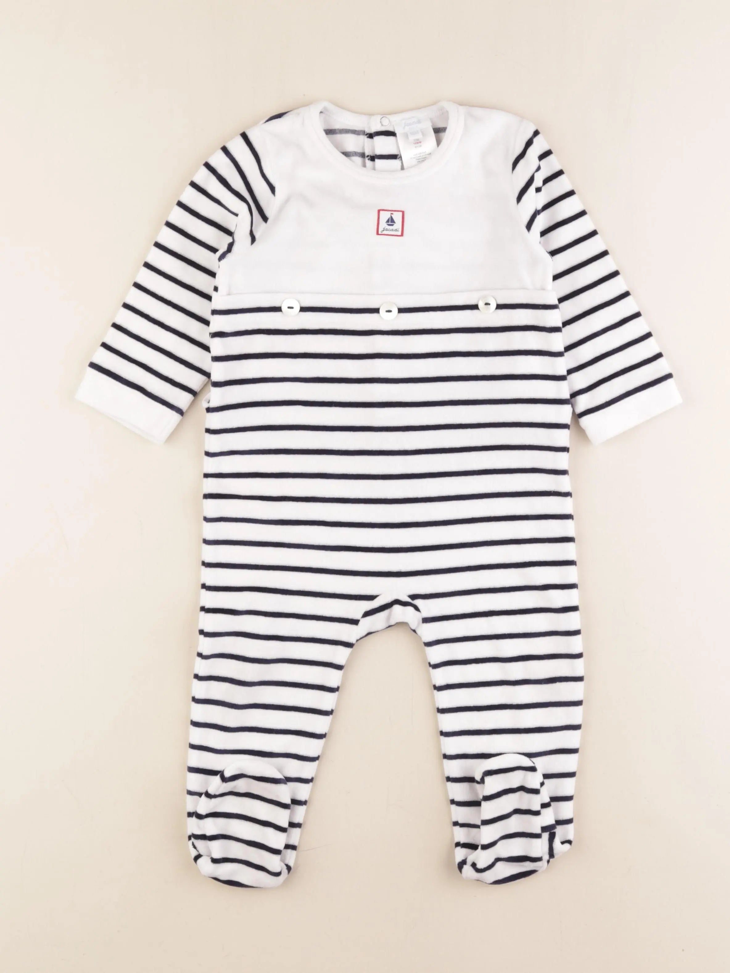 Jacadi - pyjama velours bleu - 18 mois