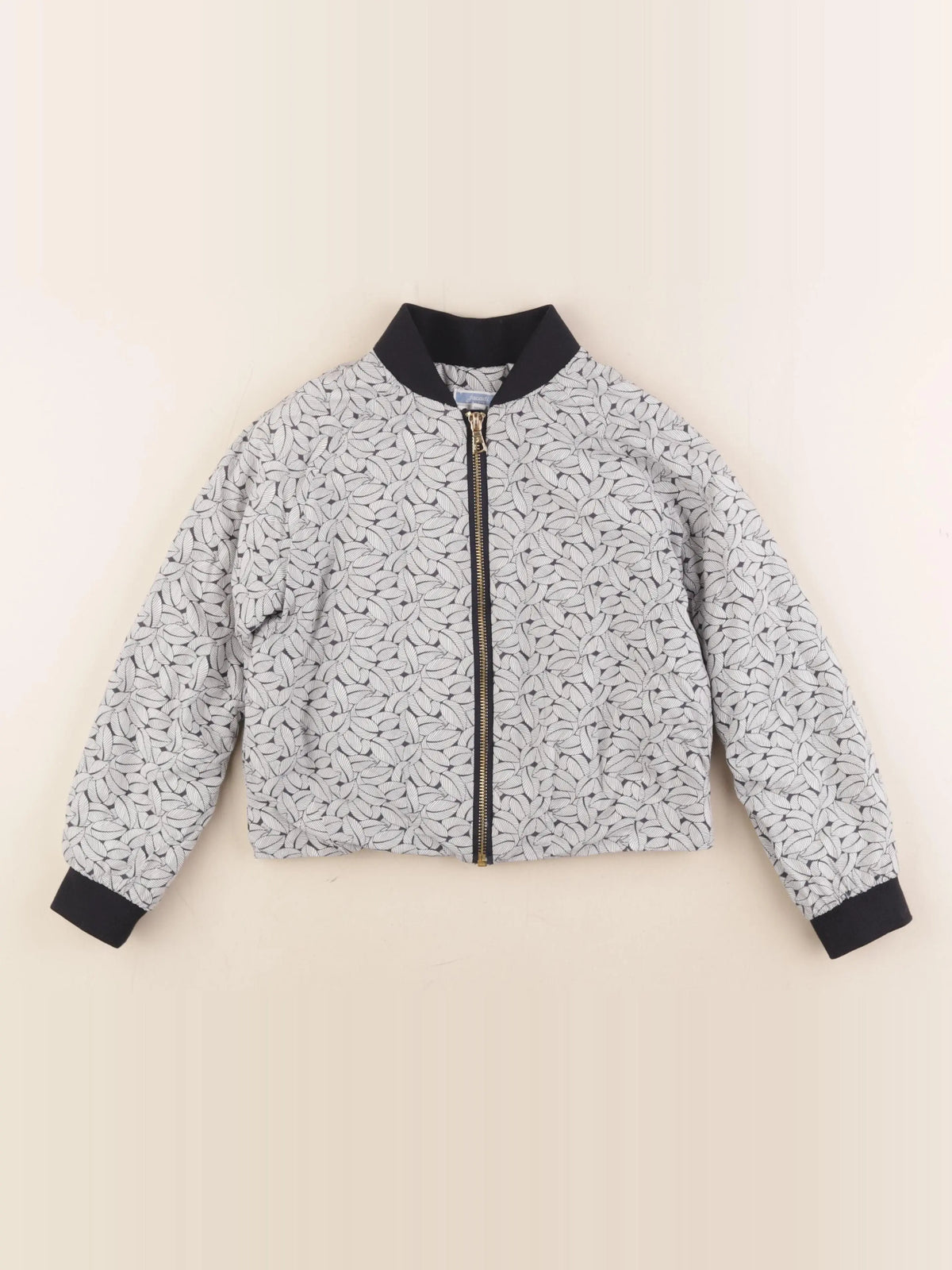 Jacadi - veste doublé bleu, blanc - 6 ans