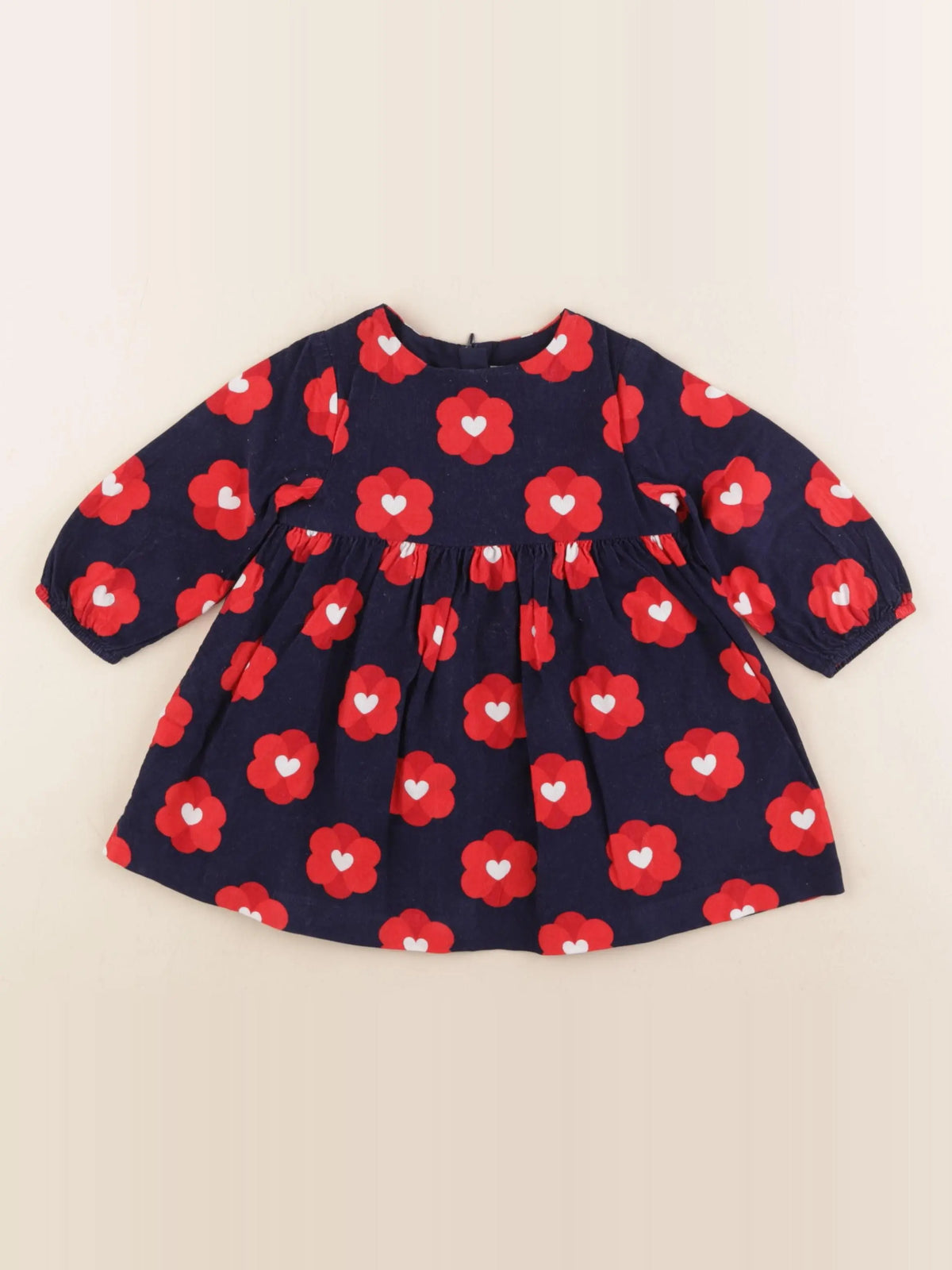 Jacadi - robe bleu, rouge - 12 mois