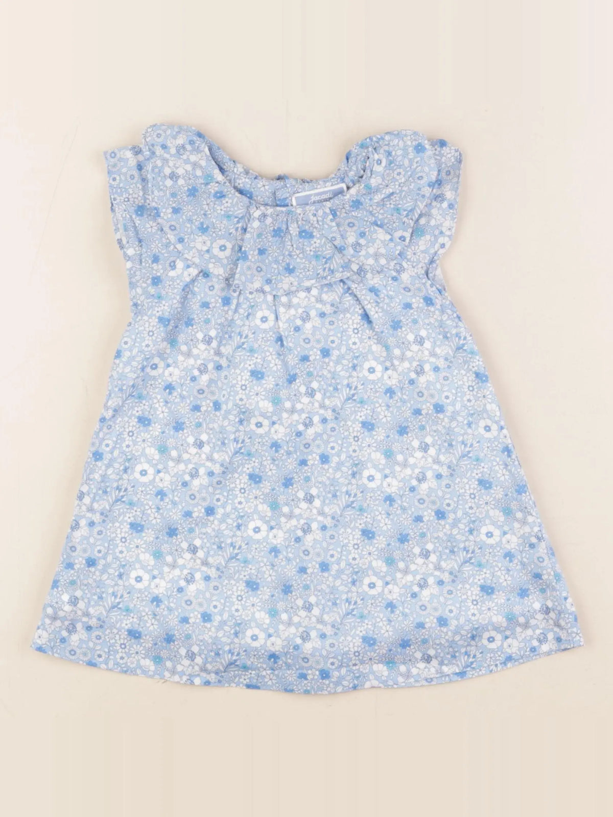 Jacadi - robe liberty bleu - 12 mois