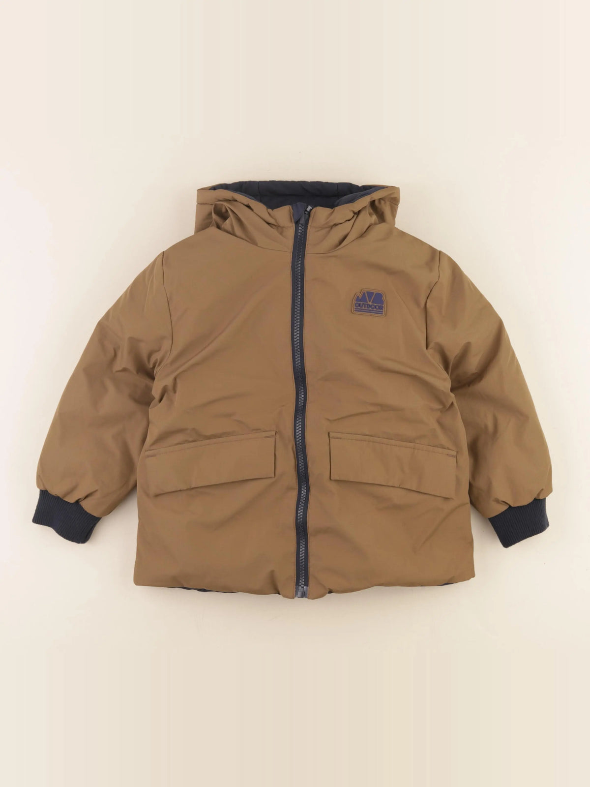 Vertbaudet - doudoune marron - 5 ans