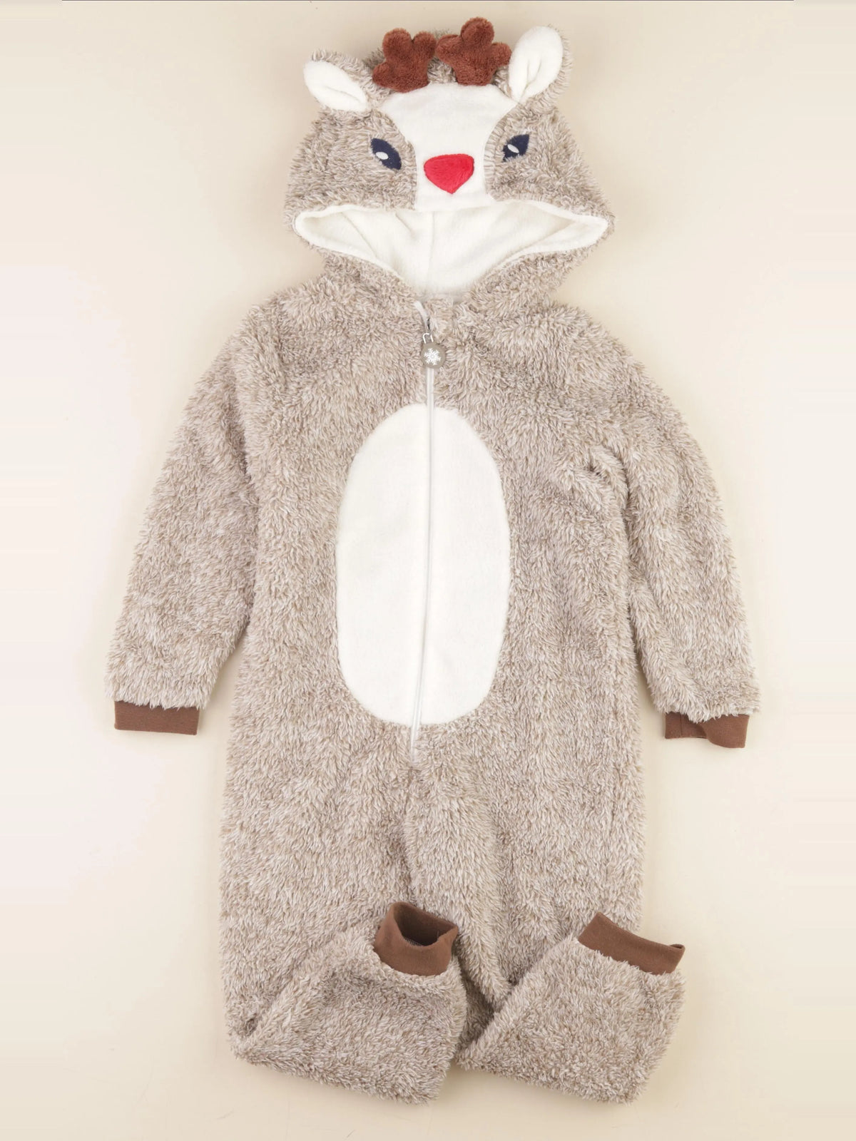 Vertbaudet - sur-pyjama beige - 5 ans