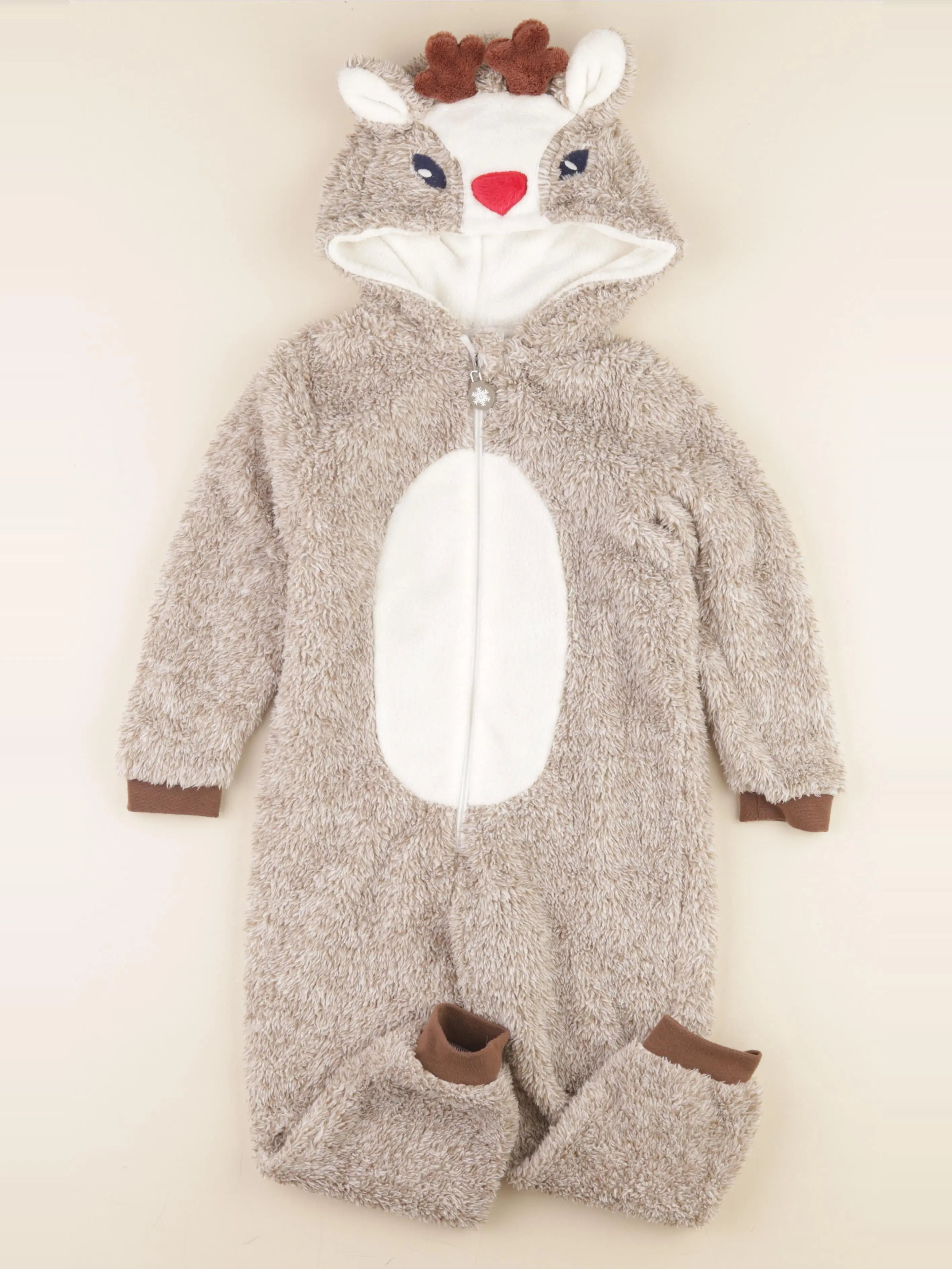 Vertbaudet - sur-pyjama beige - 5 ans