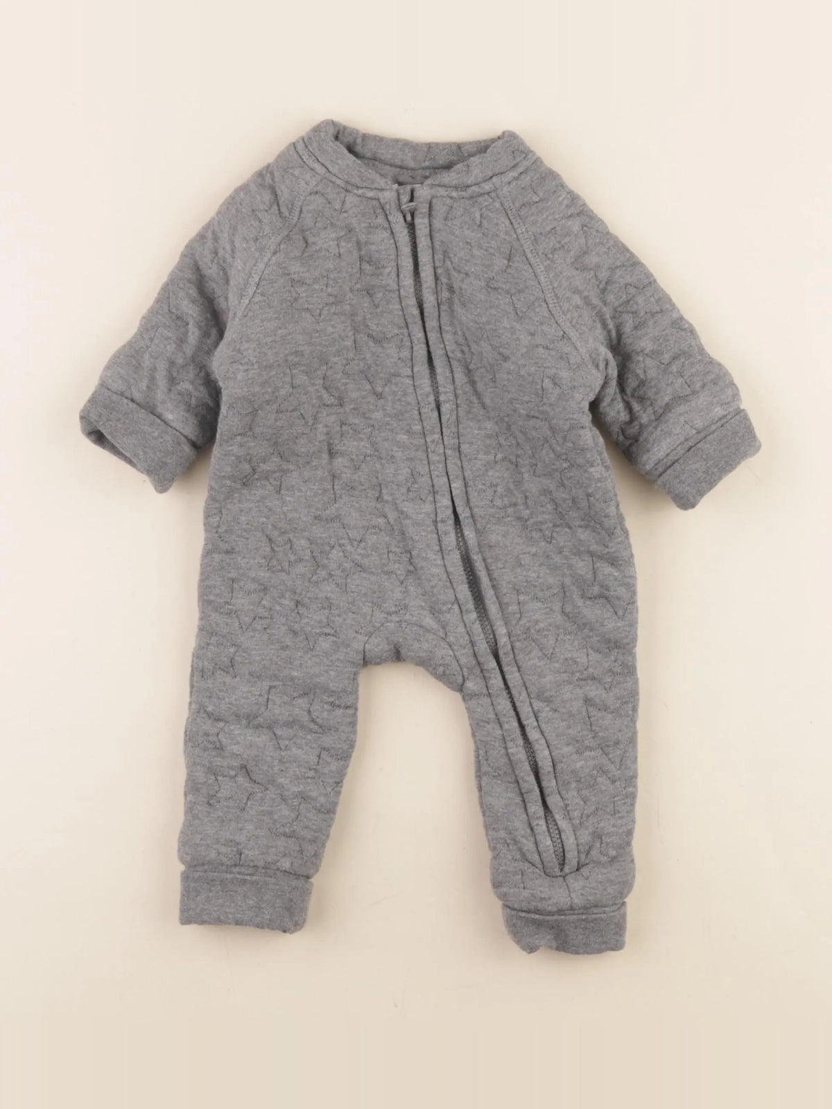 Vertbaudet - combinaison gris - 6 mois