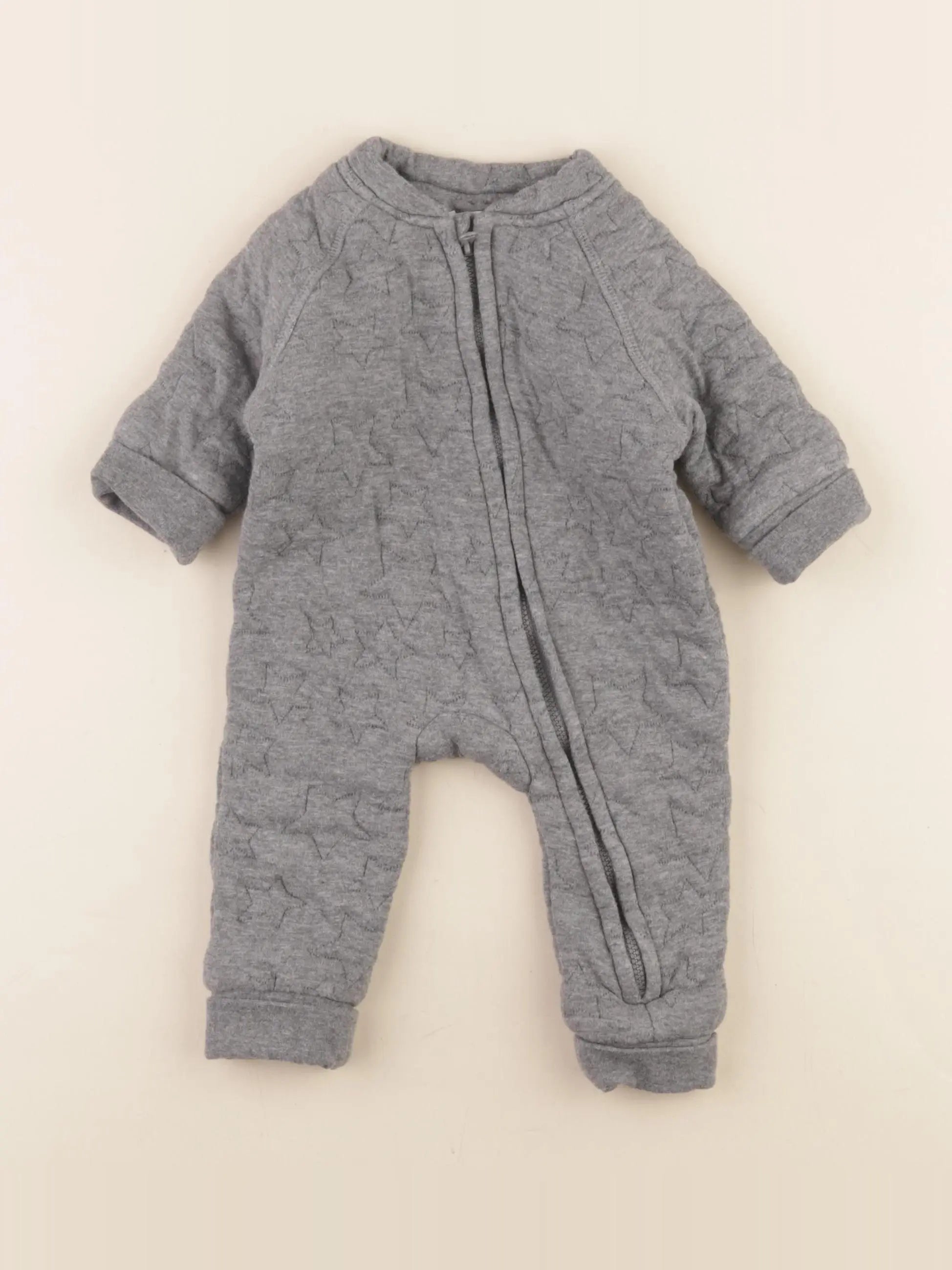 Vertbaudet - combinaison gris - 6 mois