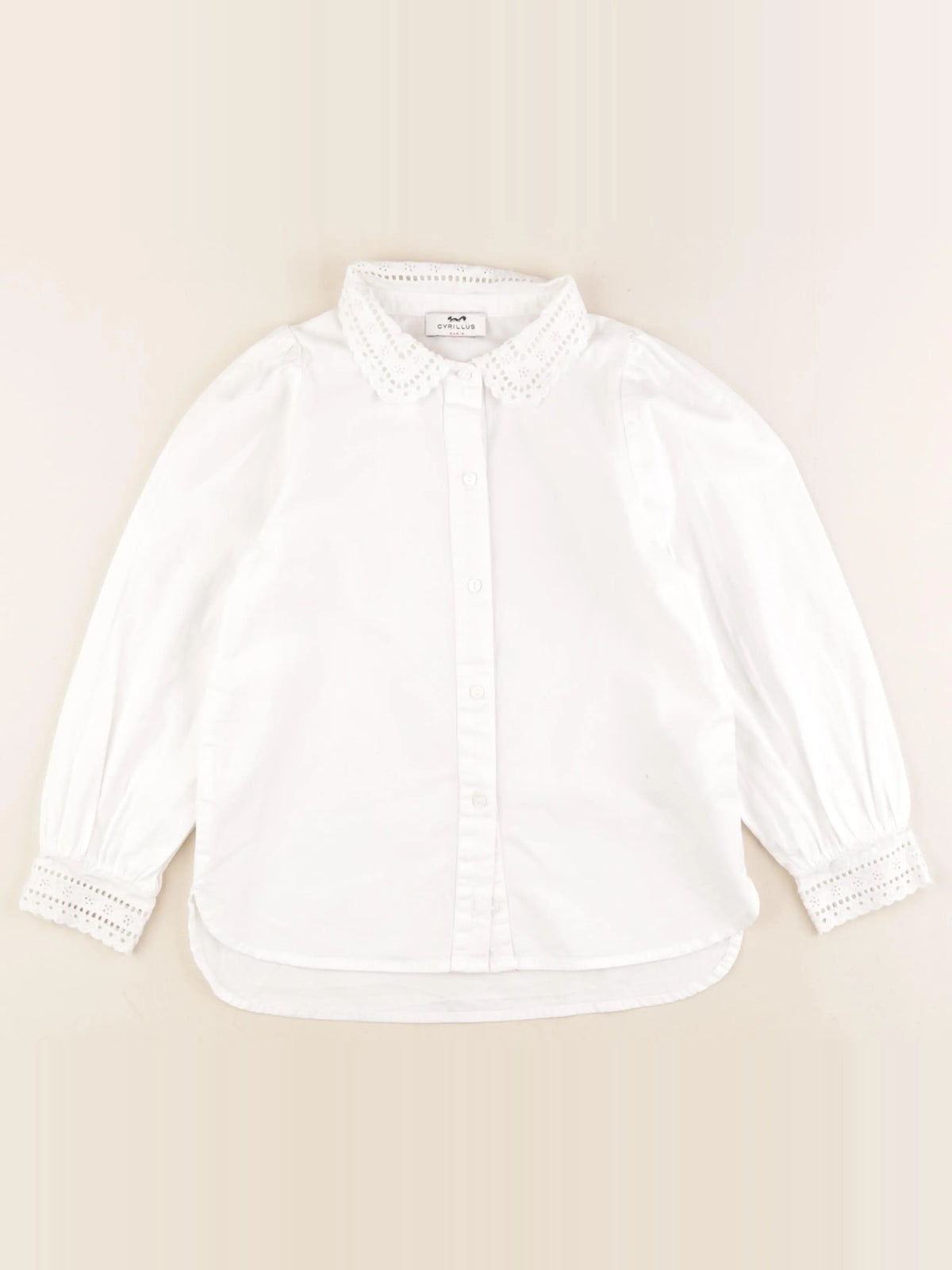Cyrillus - blouse blanc - 8 ans