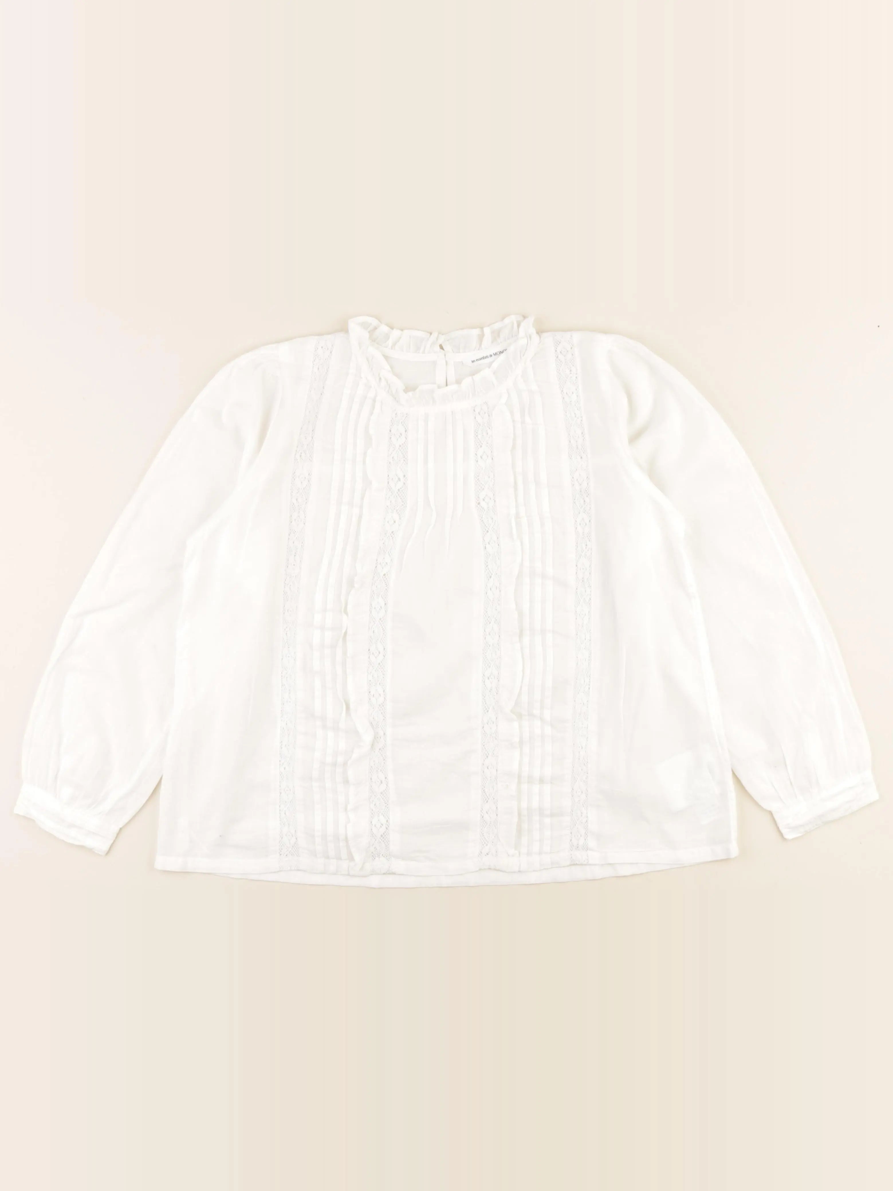 Monoprix - blouse blanc - 10 ans