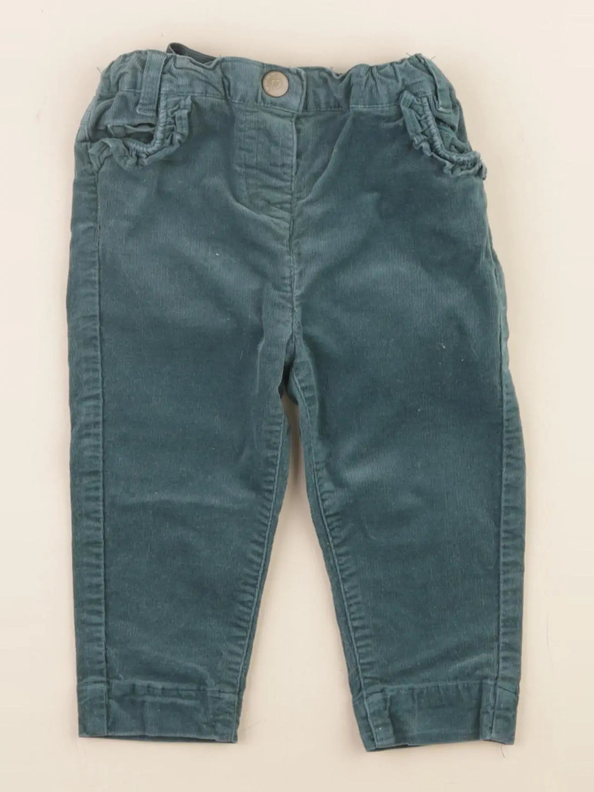 Tape à l'oeil - pantalon doublé vert - 9 mois