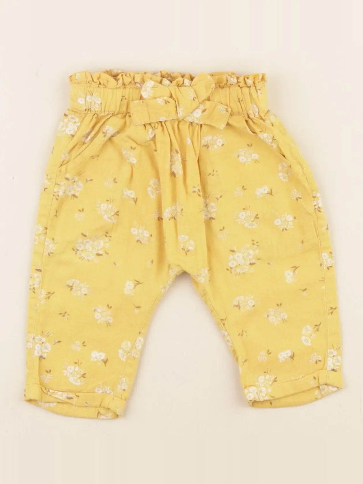 Tape à l'oeil - pantalon jaune - 3 mois