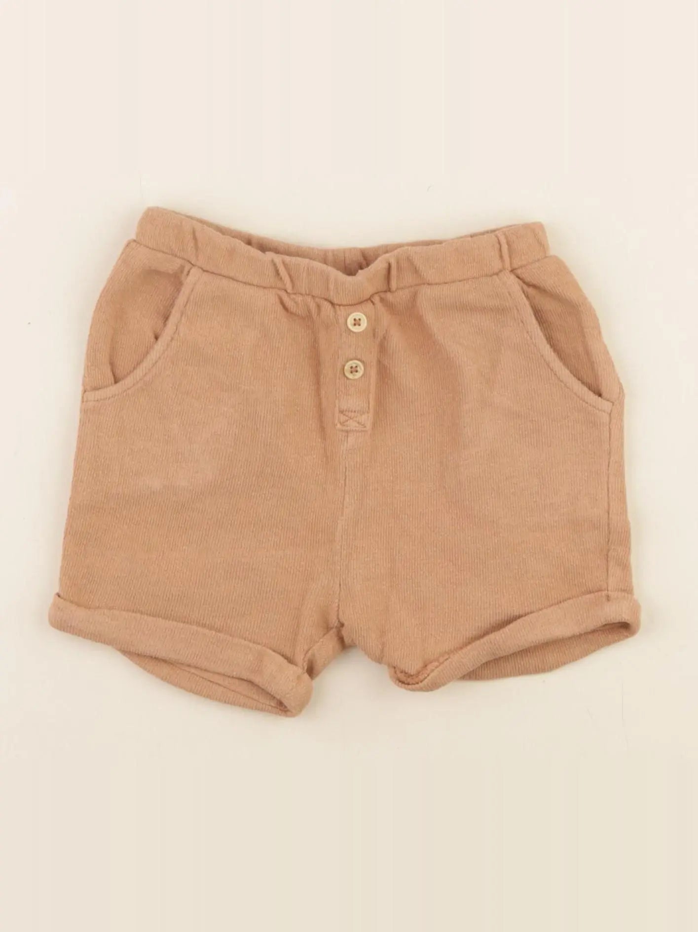 Vertbaudet - short marron - 12 mois