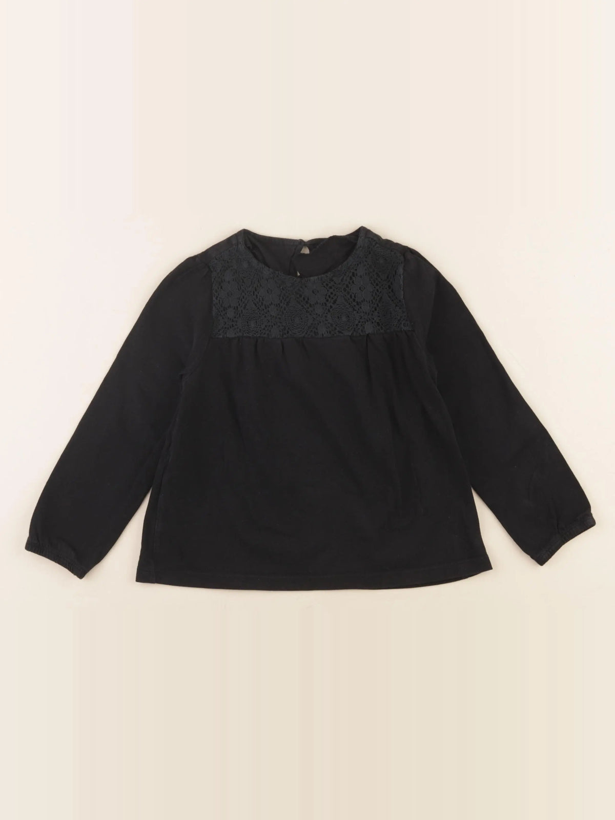 Vertbaudet - tee-shirt noir - 5 ans
