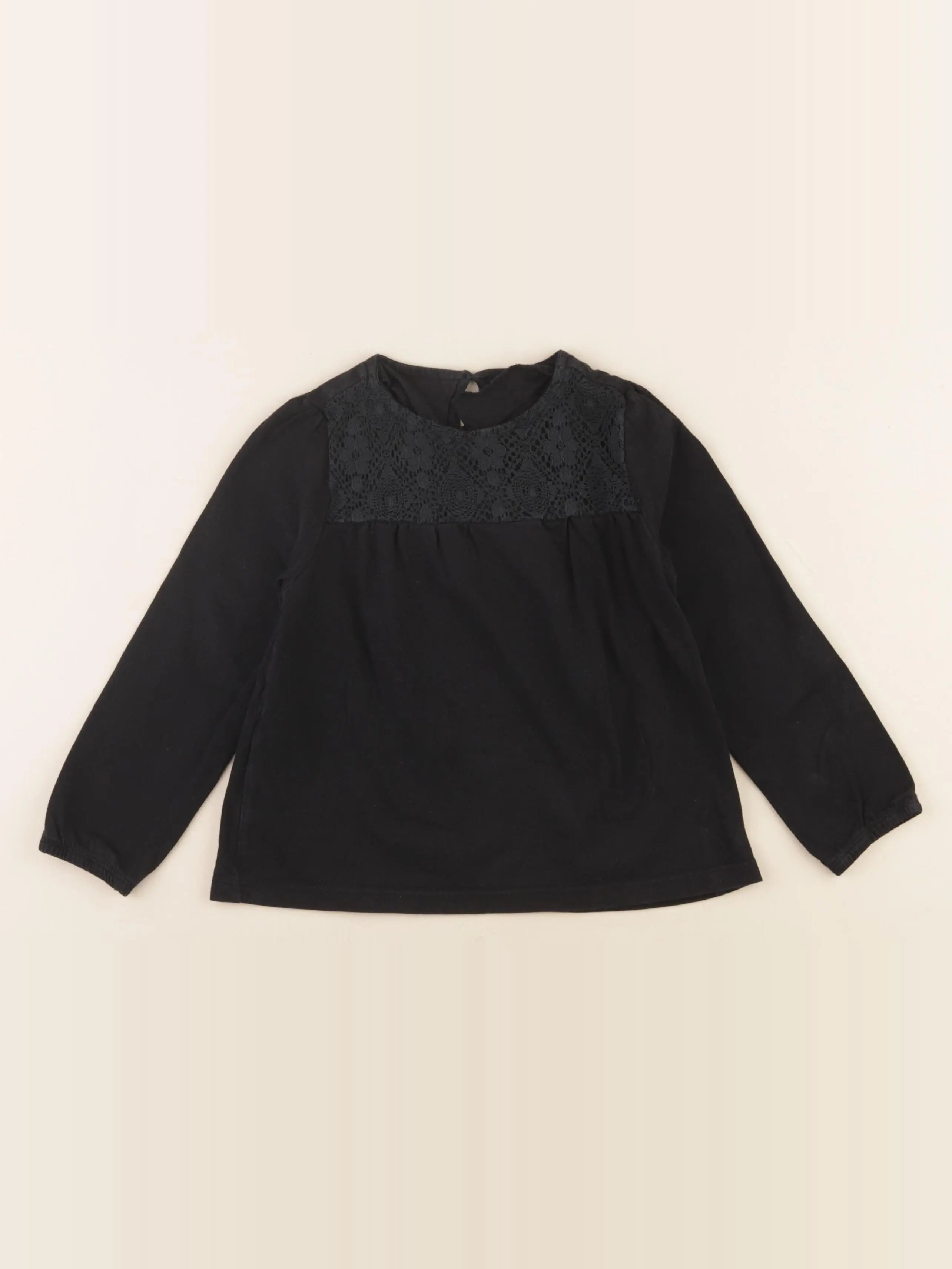 Vertbaudet - tee-shirt noir - 5 ans