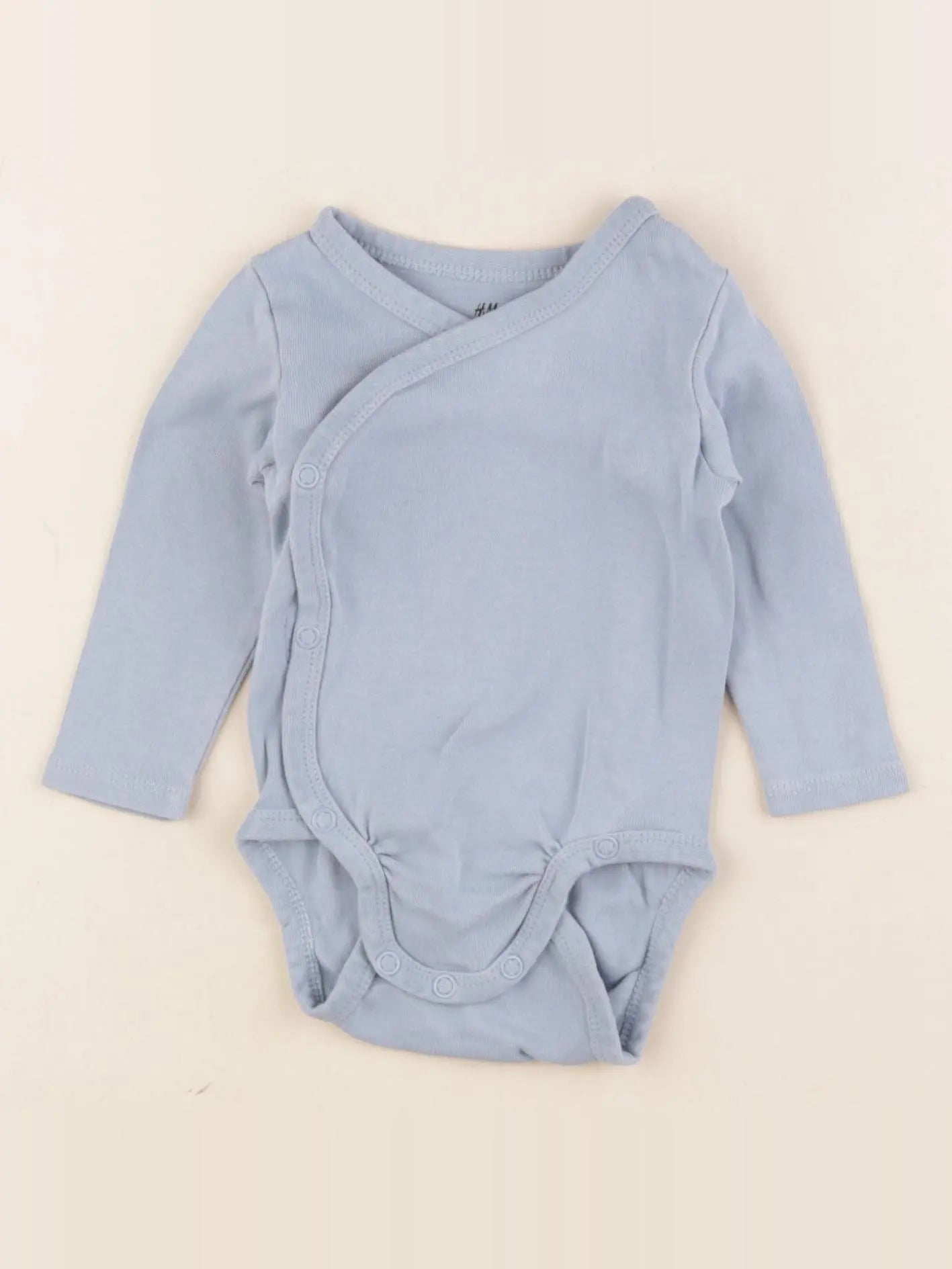 H&M - body bleu - 2/4 mois