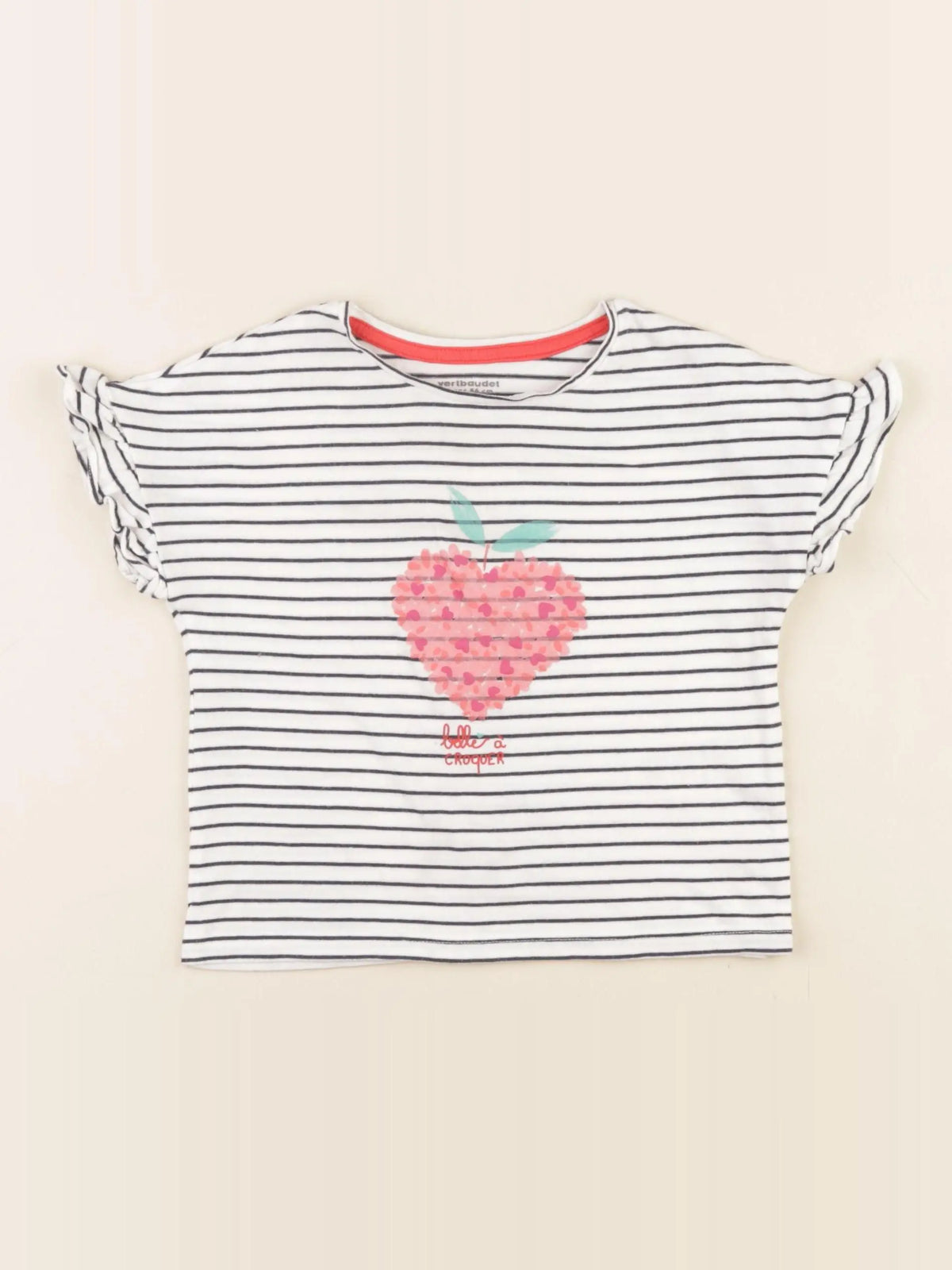 Vertbaudet - tee-shirt bleu - 2 ans