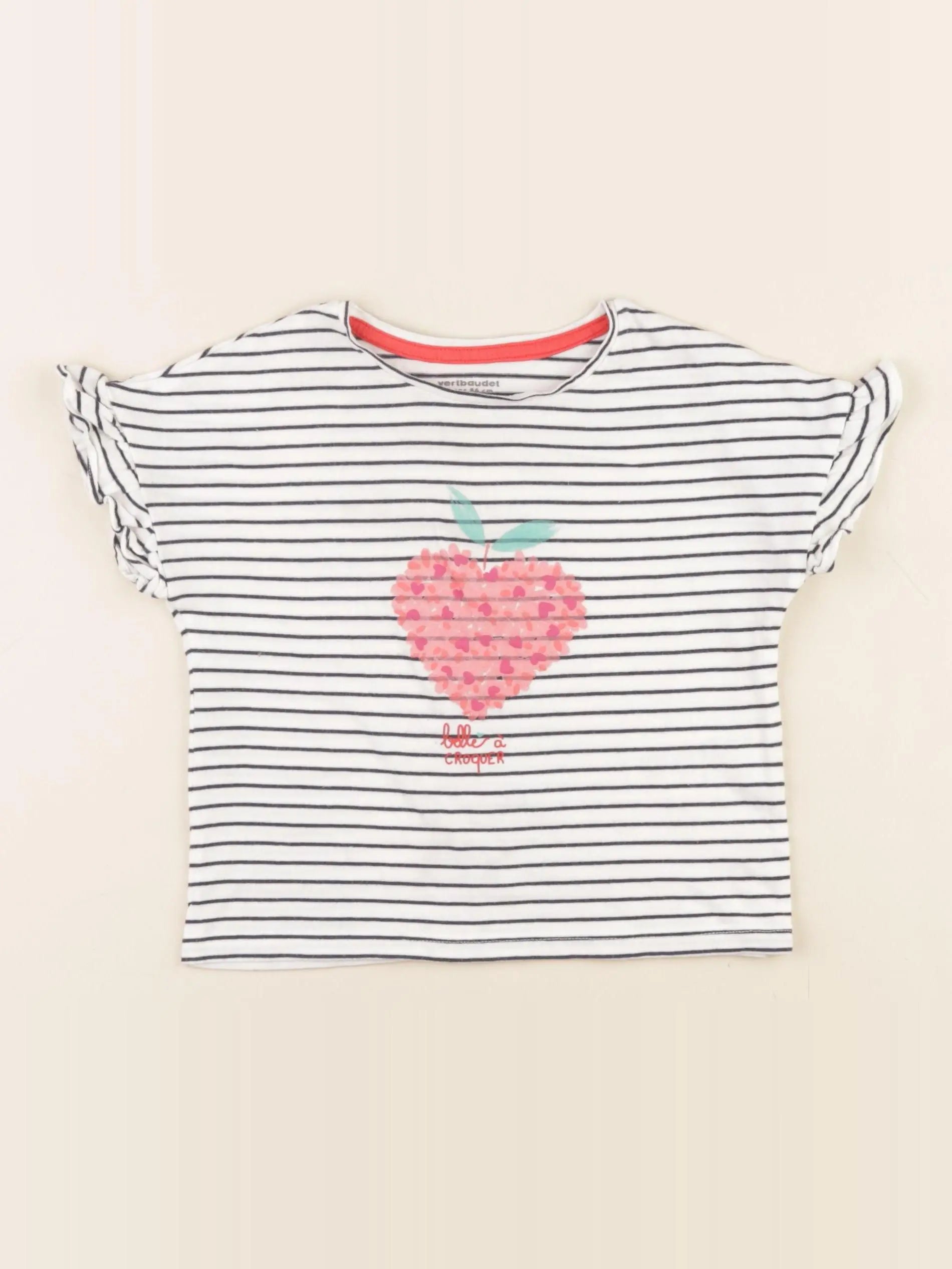 Vertbaudet - tee-shirt bleu - 2 ans