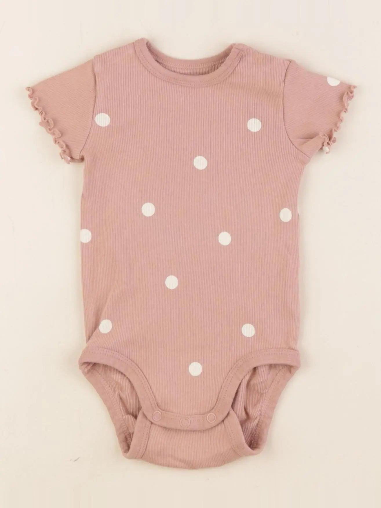 H&M - body rose - 6/9 mois