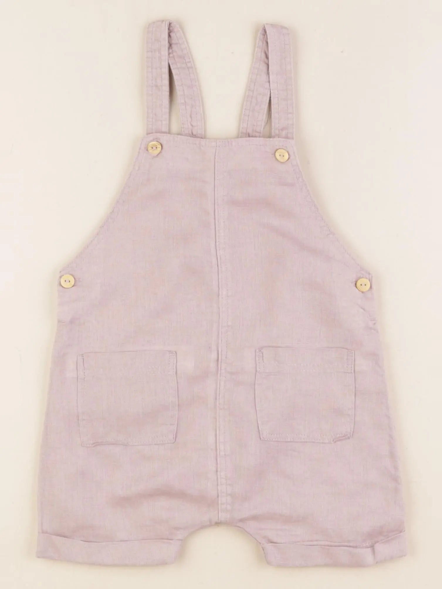 H&M - salopette violet - 6/9 mois