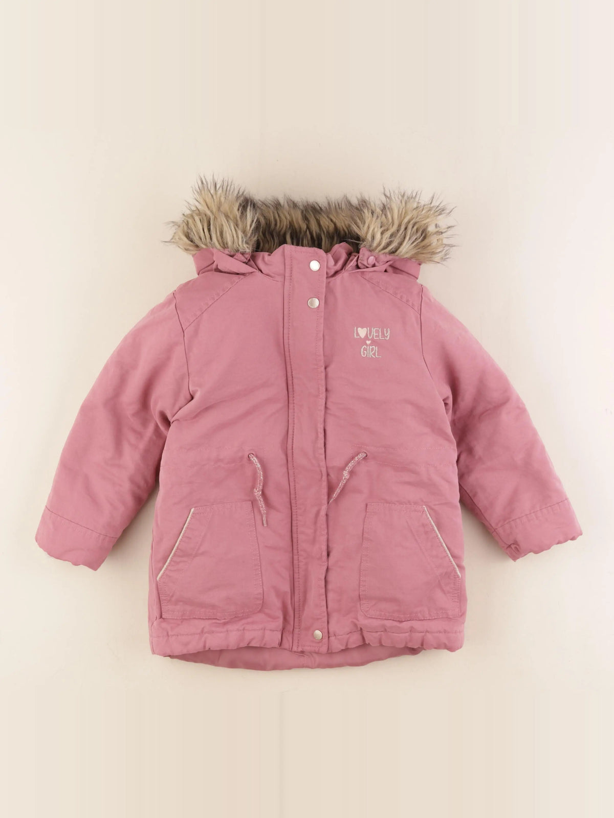 Vertbaudet - parka rose - 5 ans