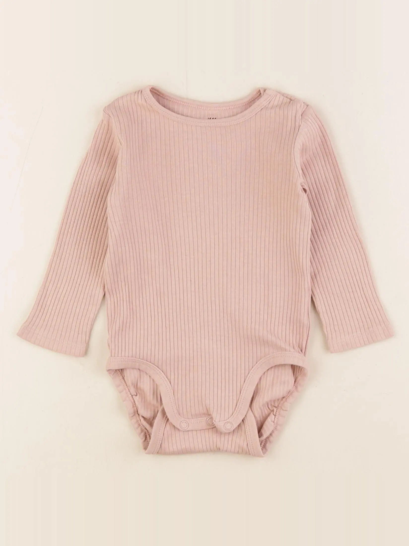 H&M - body rose - 6/9 mois