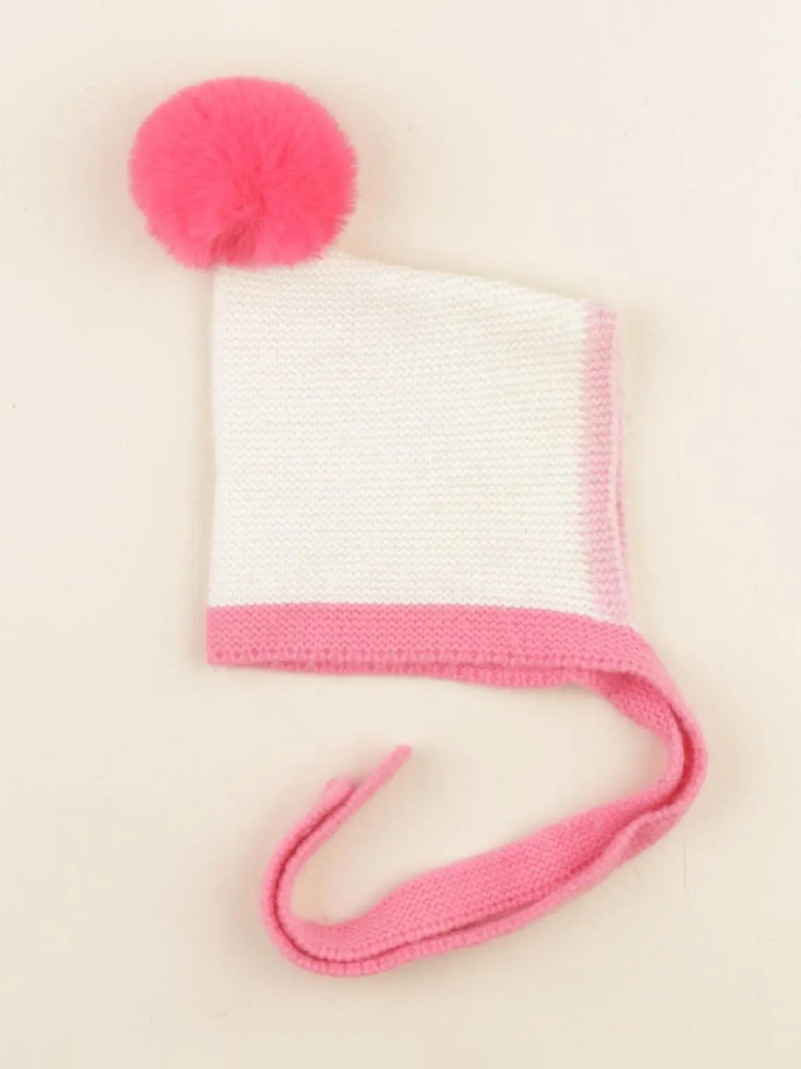 Jacadi - bonnet blanc, rose - 1 mois