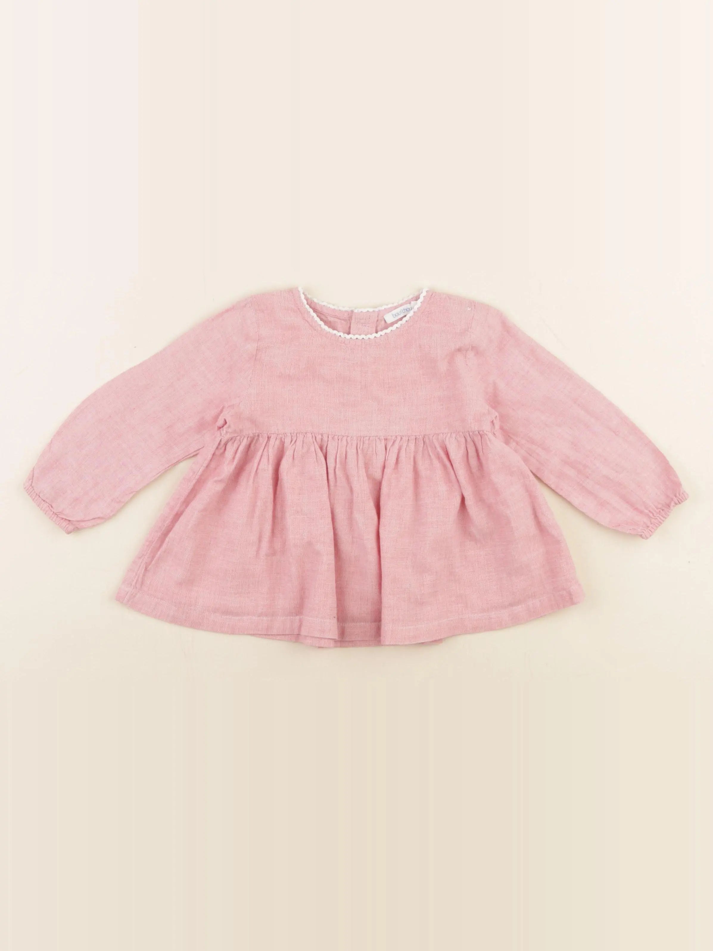 Boutchou - blouse rouge - 9 mois
